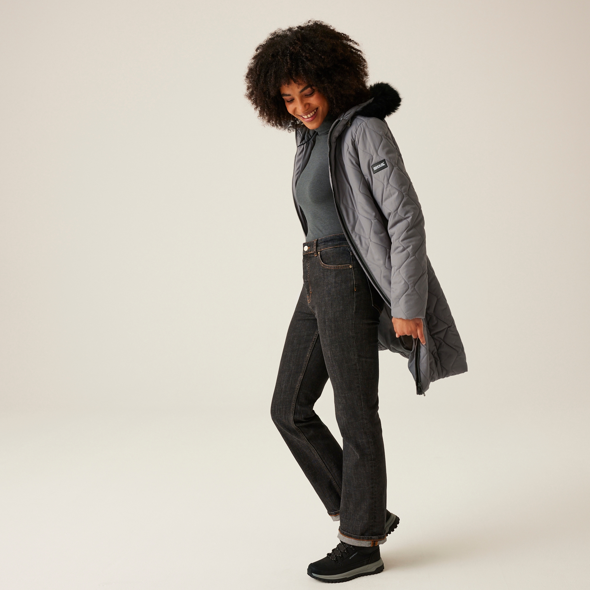 Women's Fritha III Insulated Parka Jacket | Grey Sky