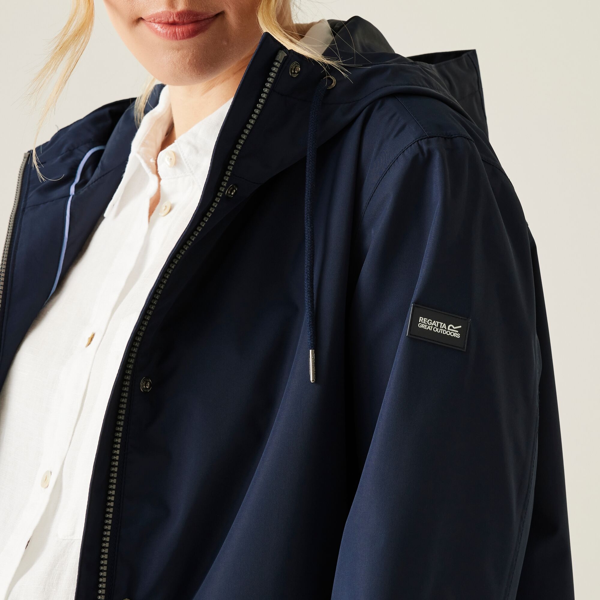 Women's Reinna Long Waterproof Jacket | Navy
