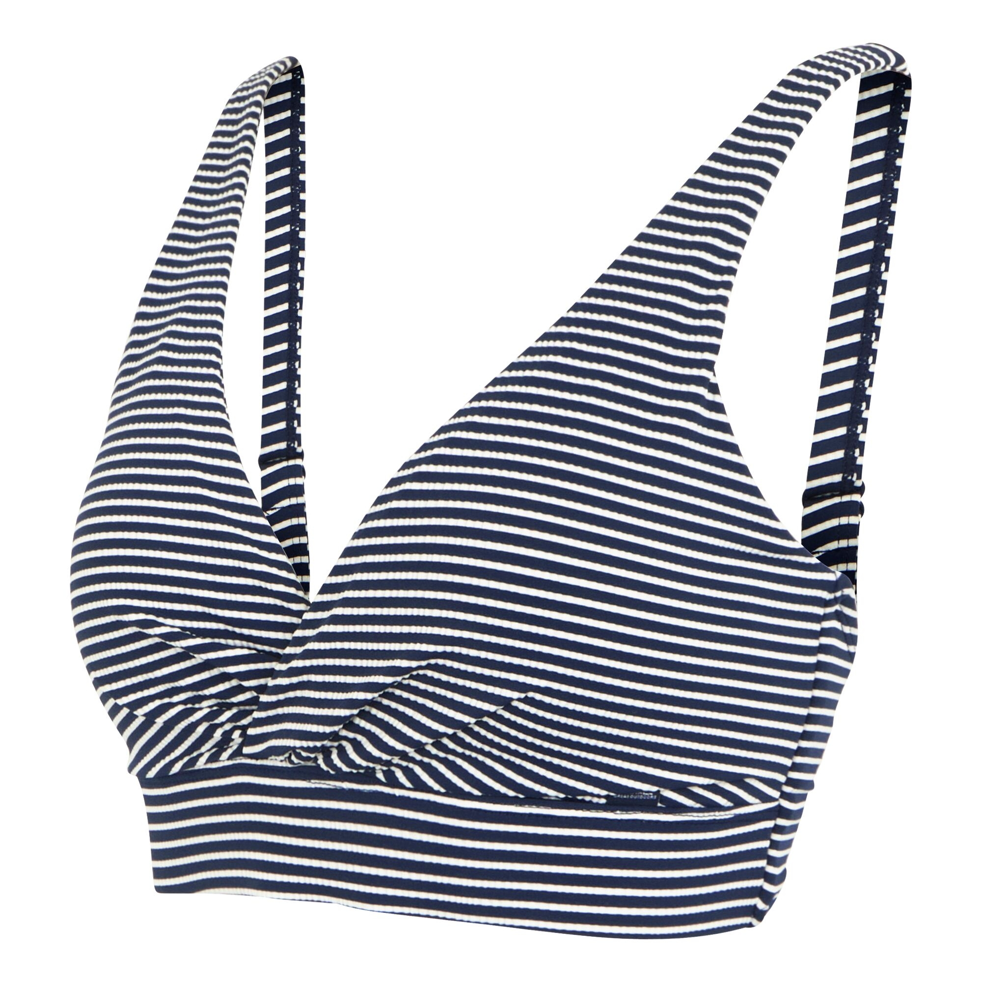 Women's Paloma Bikini Top | Navy White Seeksucker Stripe
