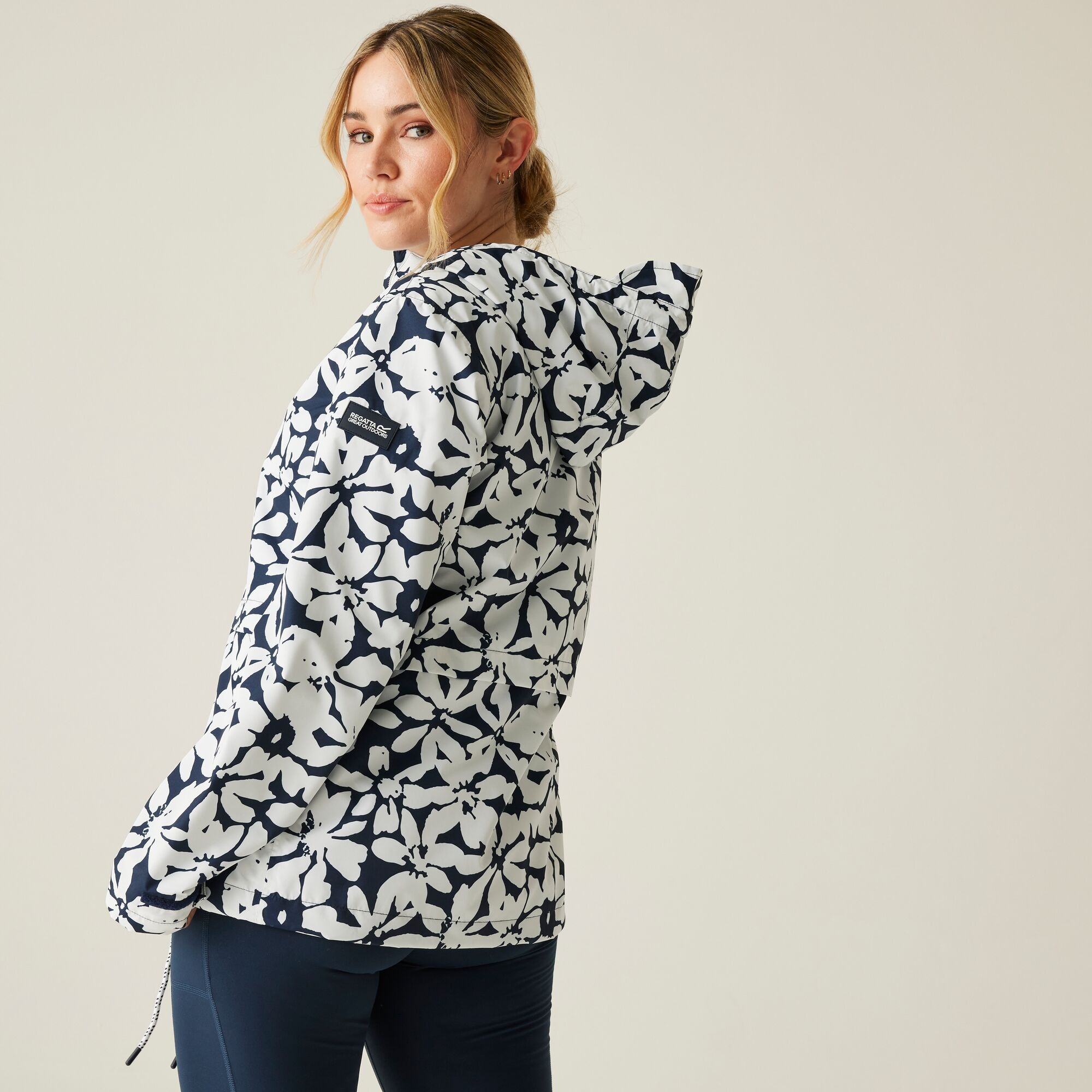 Women's Bayletta II Waterproof Jacket | Navy White Large Floral