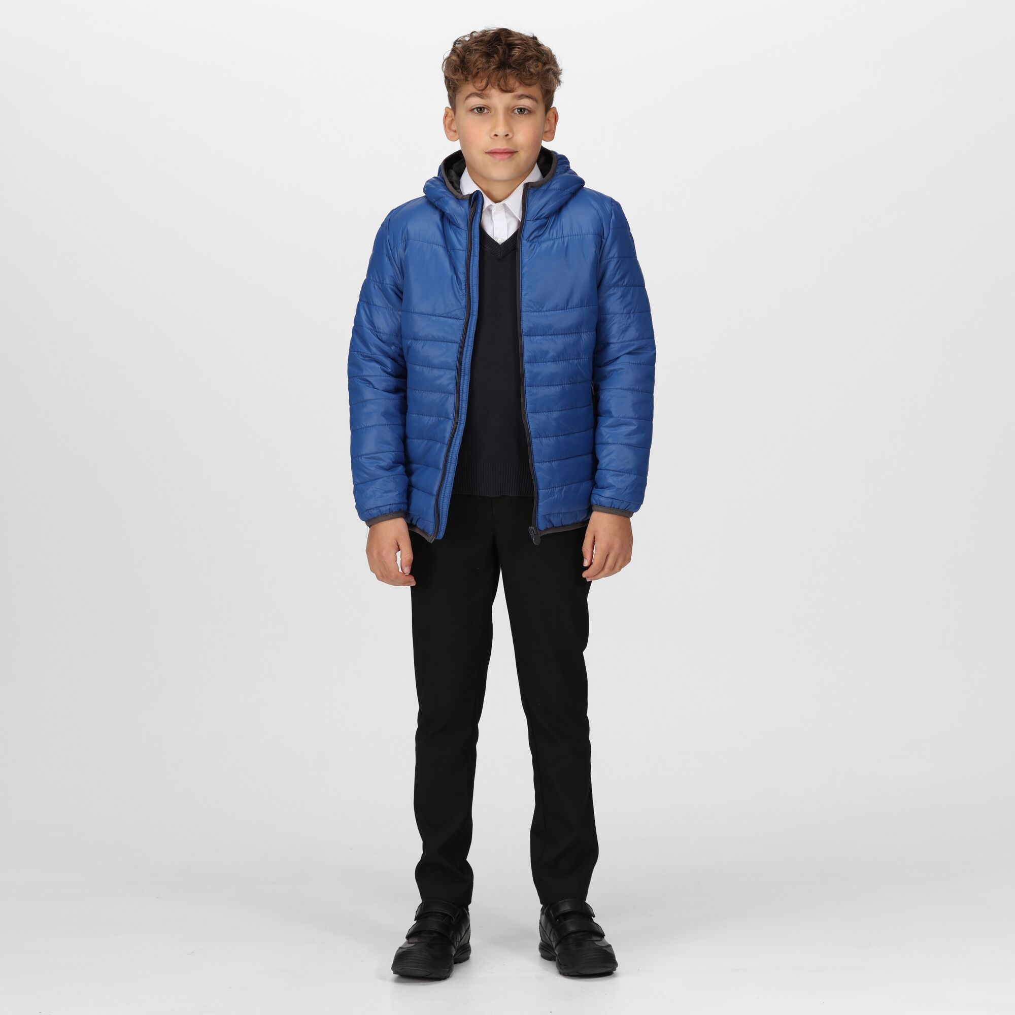 Kids' Stormforce Thermal Insulated Hooded Jacket | Royal Blue