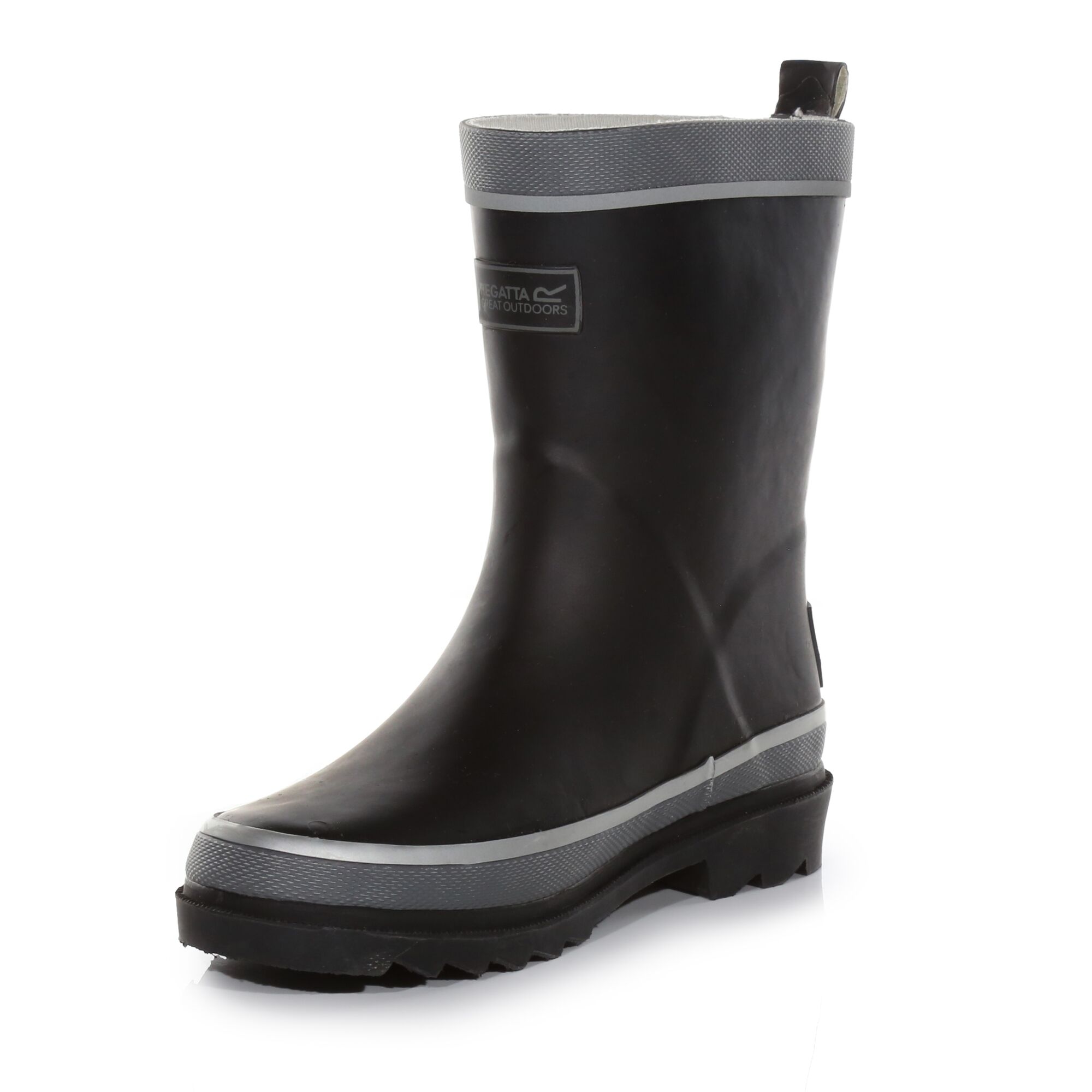 Kids' Foxfire Reflective Wellies | Black