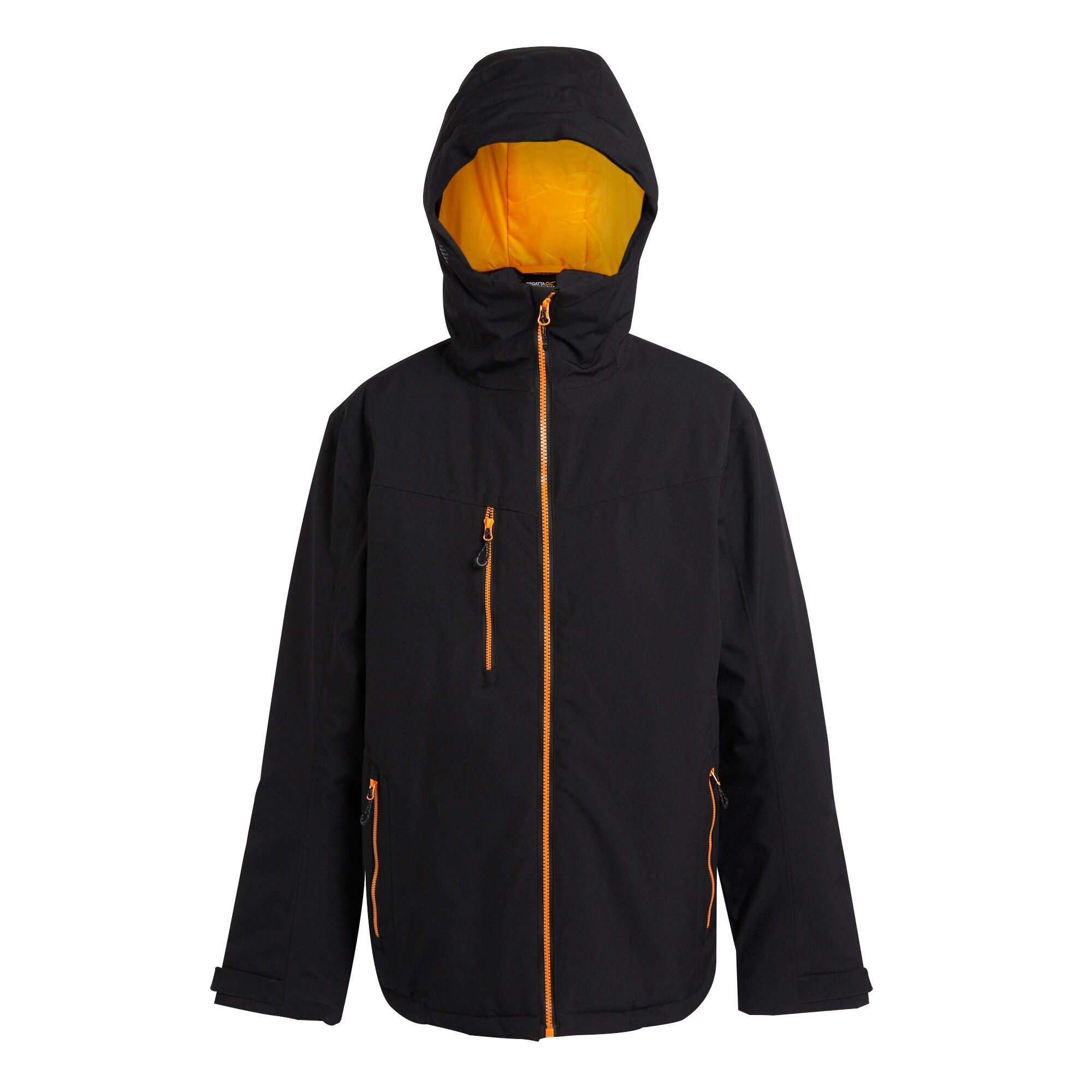 Men's Navigate Insulated Jacket | Black Orange Pop