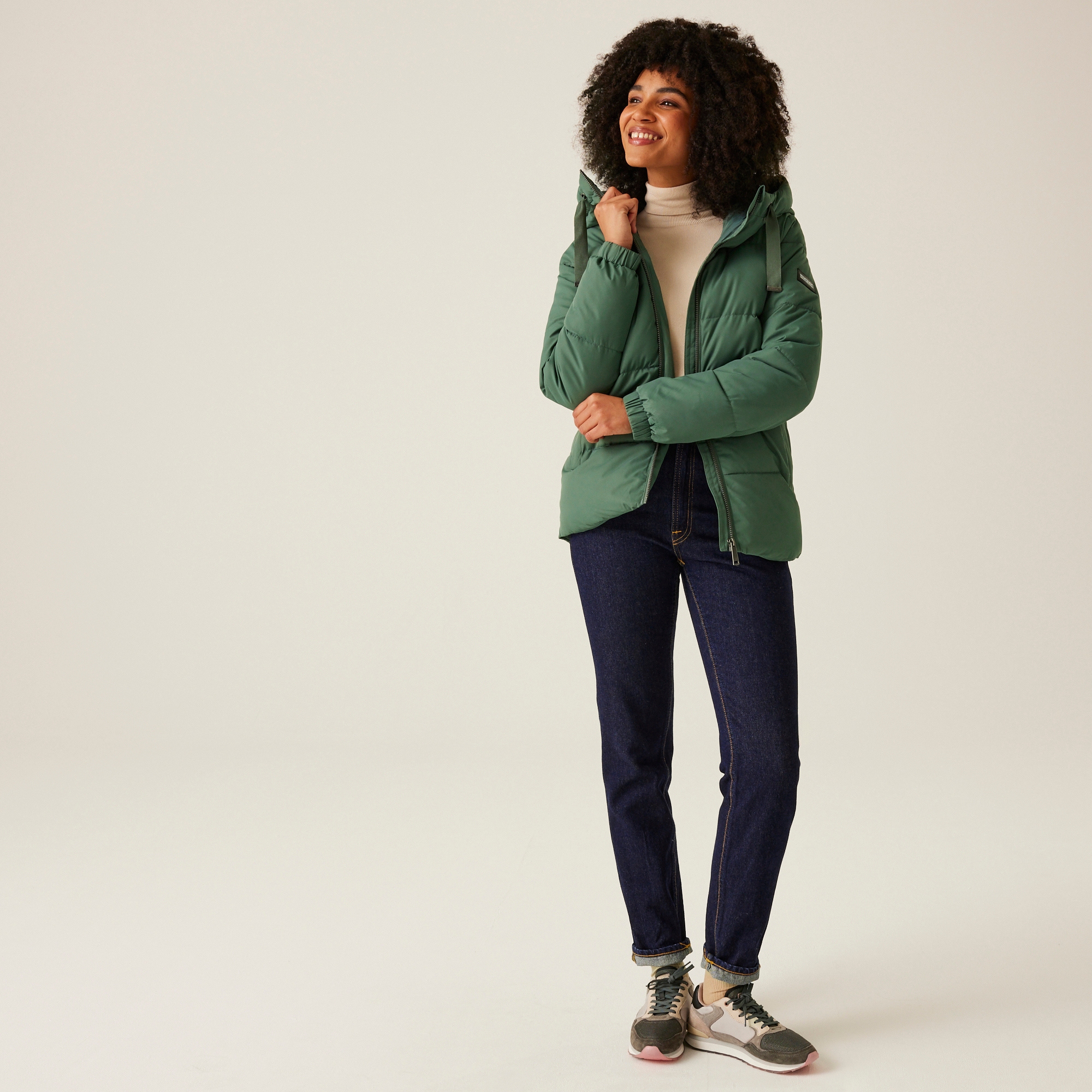 Women's Arilie Quilted Jacket | Dark Forest Green