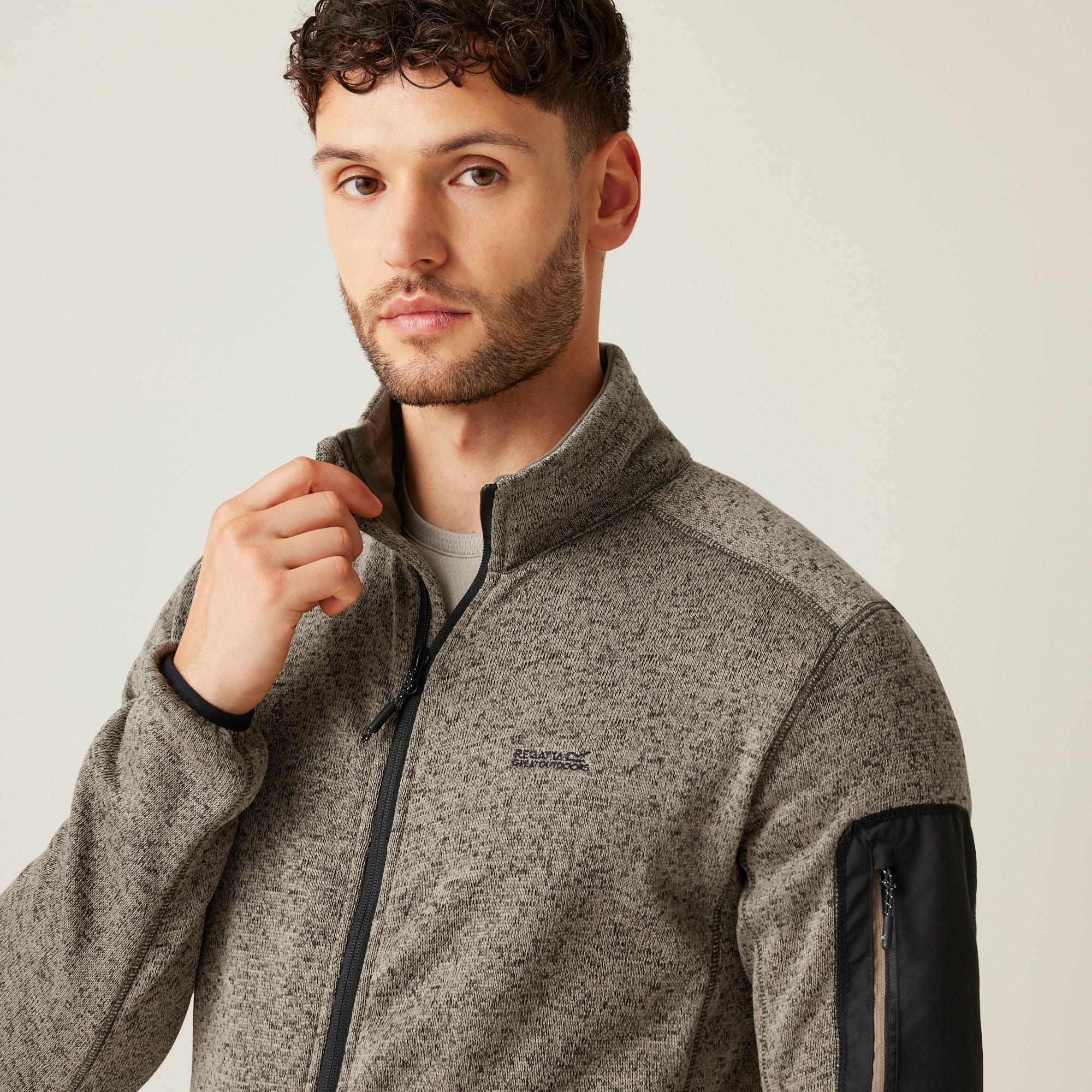 Men's Newhill Full Zip Fleece | Golden Sand