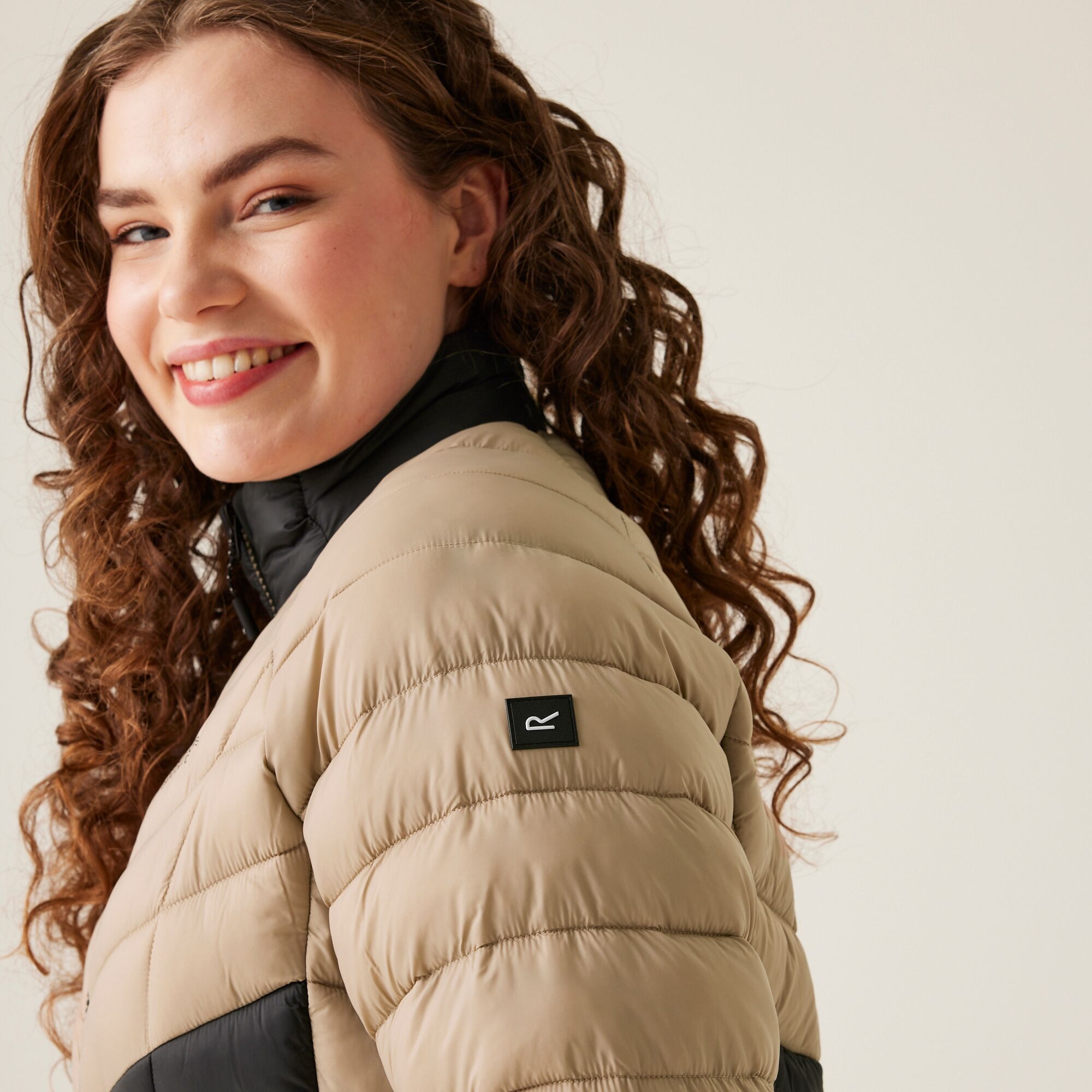 Women's Dalent Quilted Jacket | Warm Taupe Black
