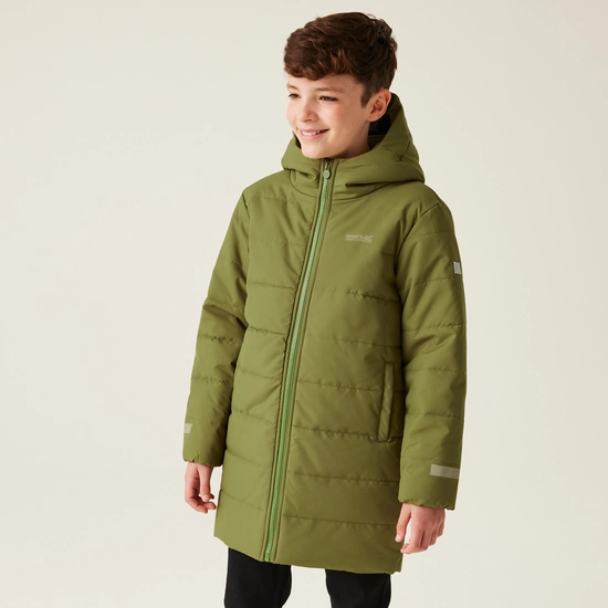 Kids' Lakiver Quilted Jacket | Nephrite Green Black