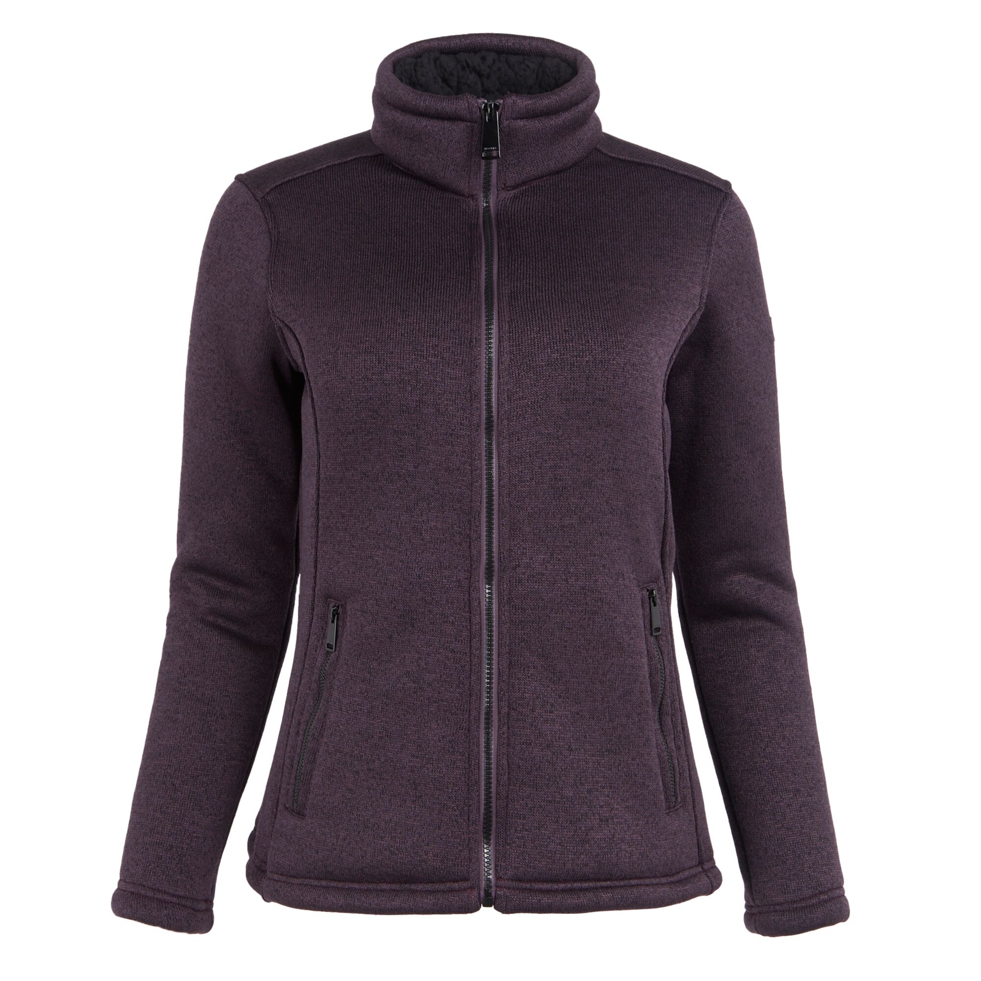 Women's Razia II Full Zip Bonded Fleece | Deep Plum Black