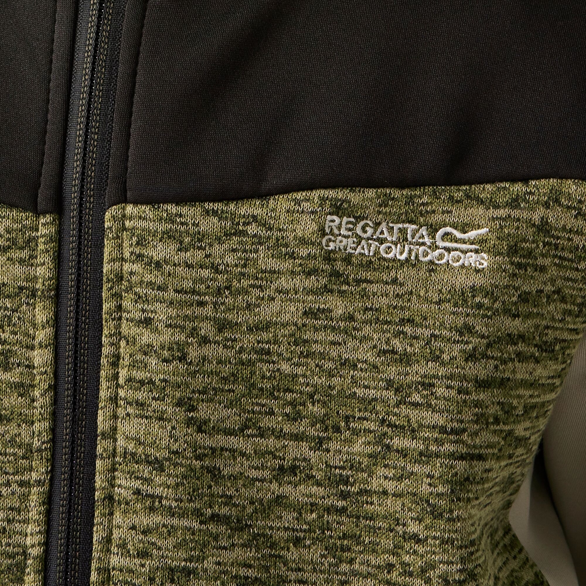 Kids' Dissolver IXI Full Zip Fleece | Nephrite Green Black