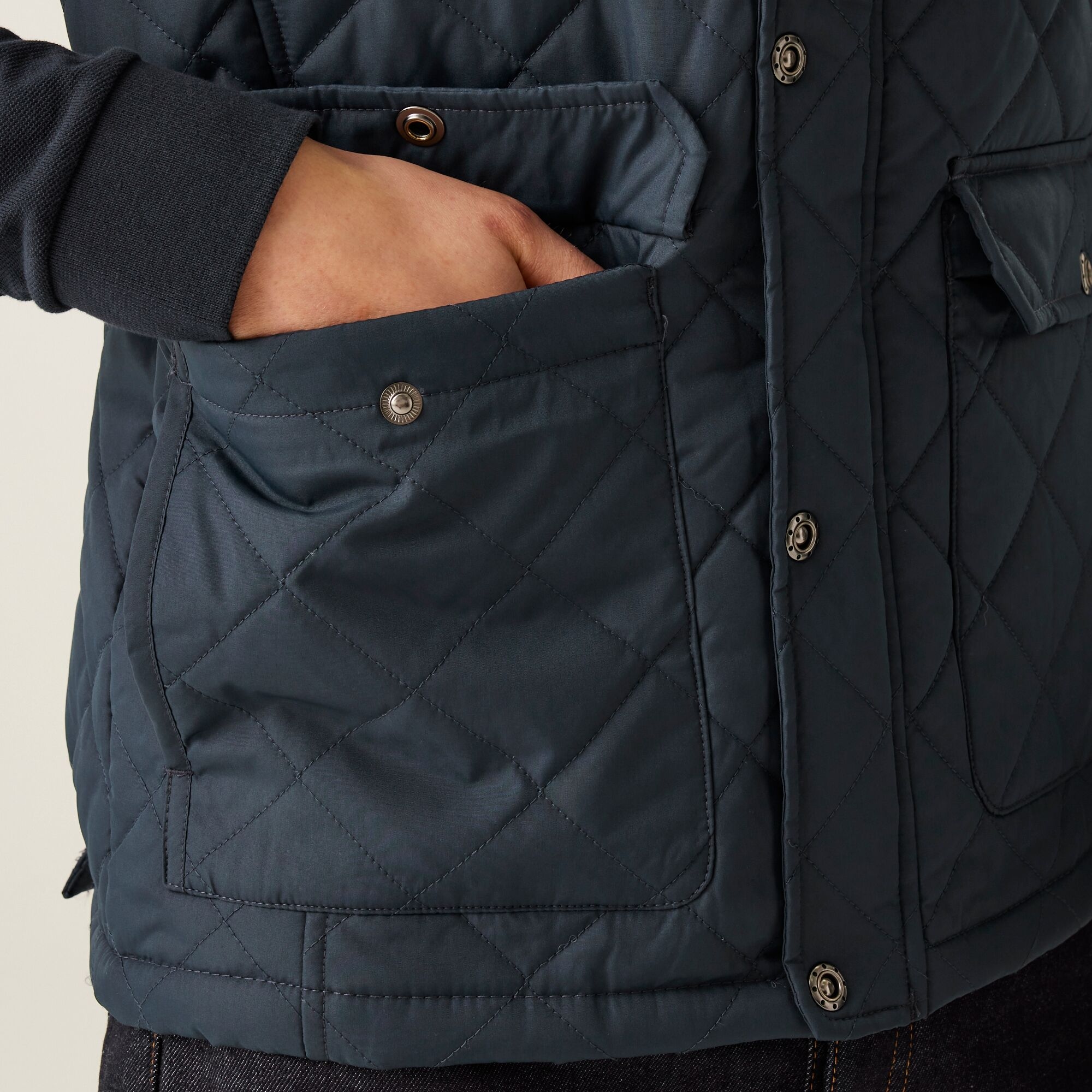 Men's Tyler Diamond Quilted Insulated Bodywarmer | Navy
