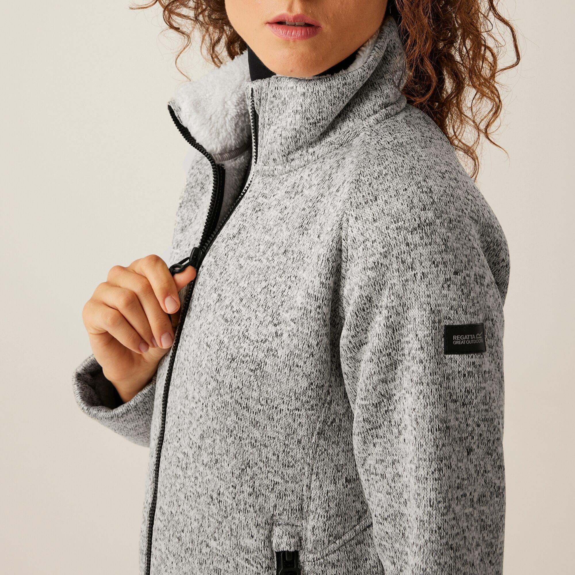 Women's Emilide Full Zip Fleece | Blanc De Blanc