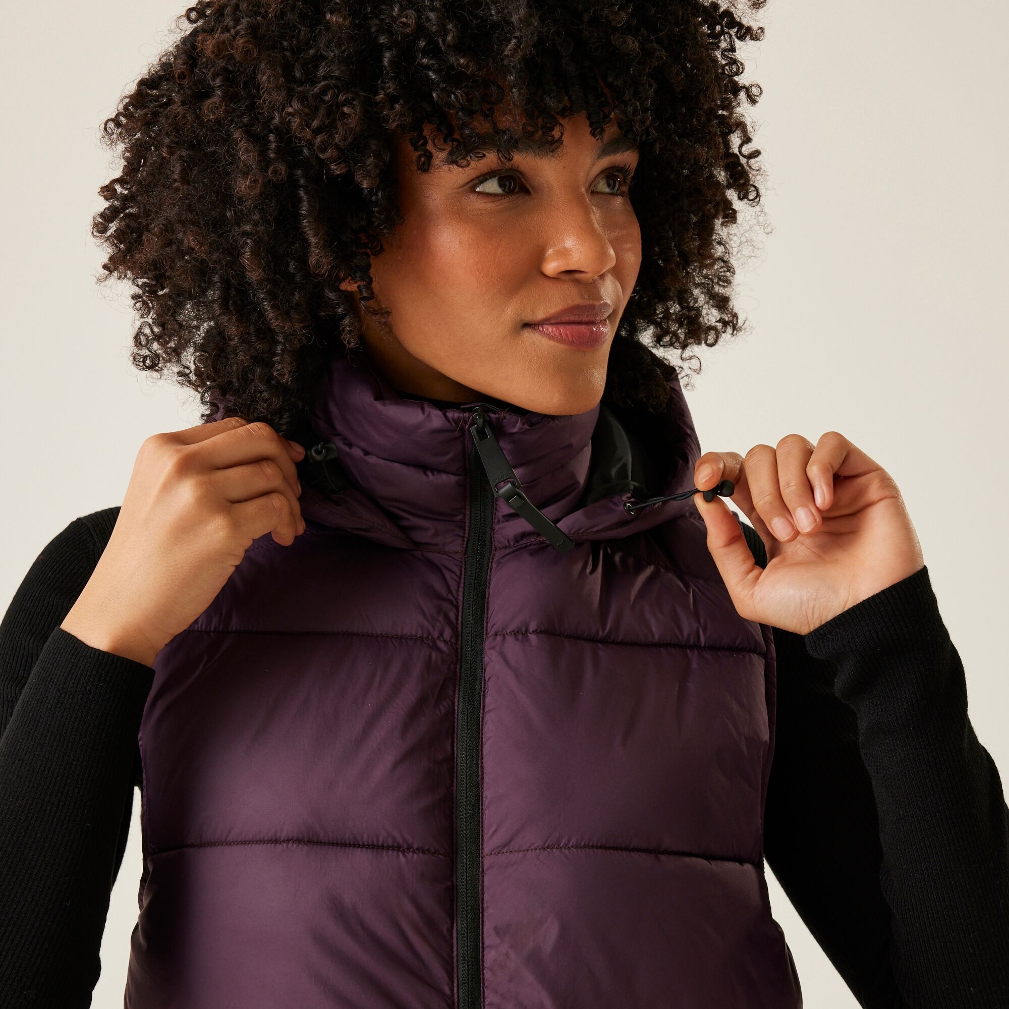 Women's Ganella Quilted Longline Gilet | Deep Plum