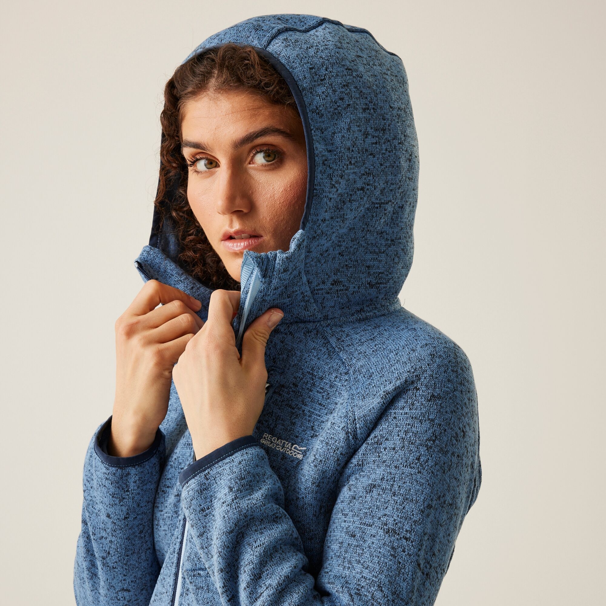 Women's Newhill Hooded Fleece | Coronet Blue Clear Sky