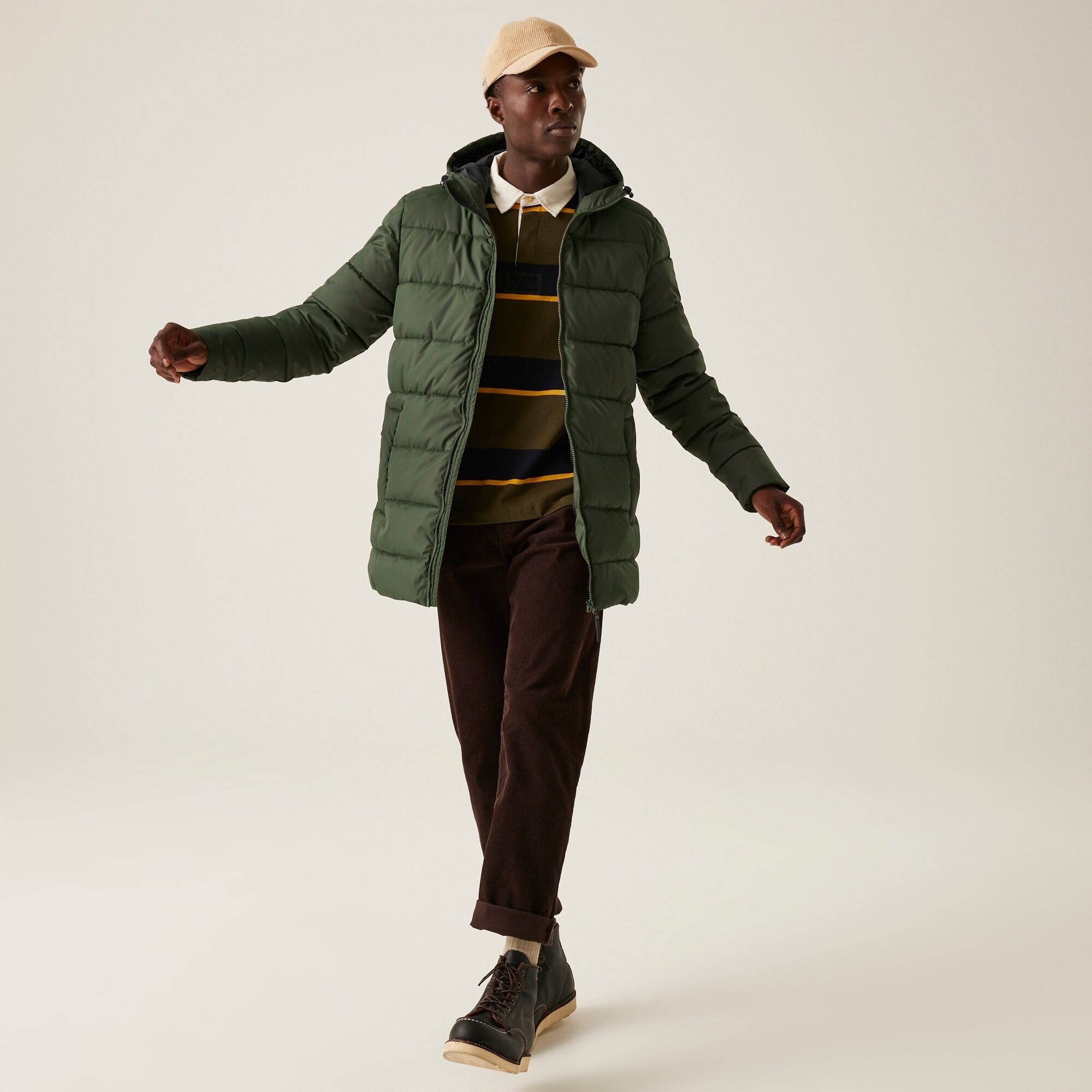 Men's Lakiver Padded Jacket | Dark Khaki