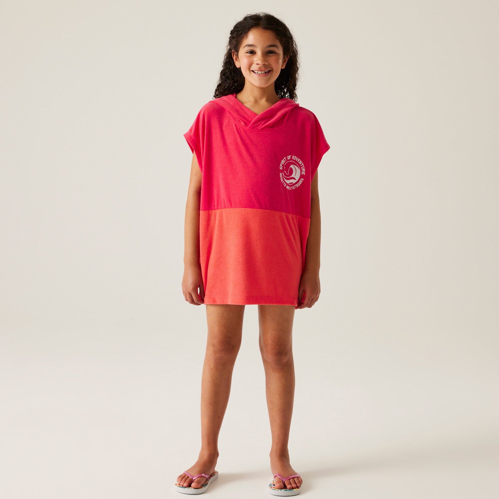 Kids' Towel Robe II | Pop Peach Bloom