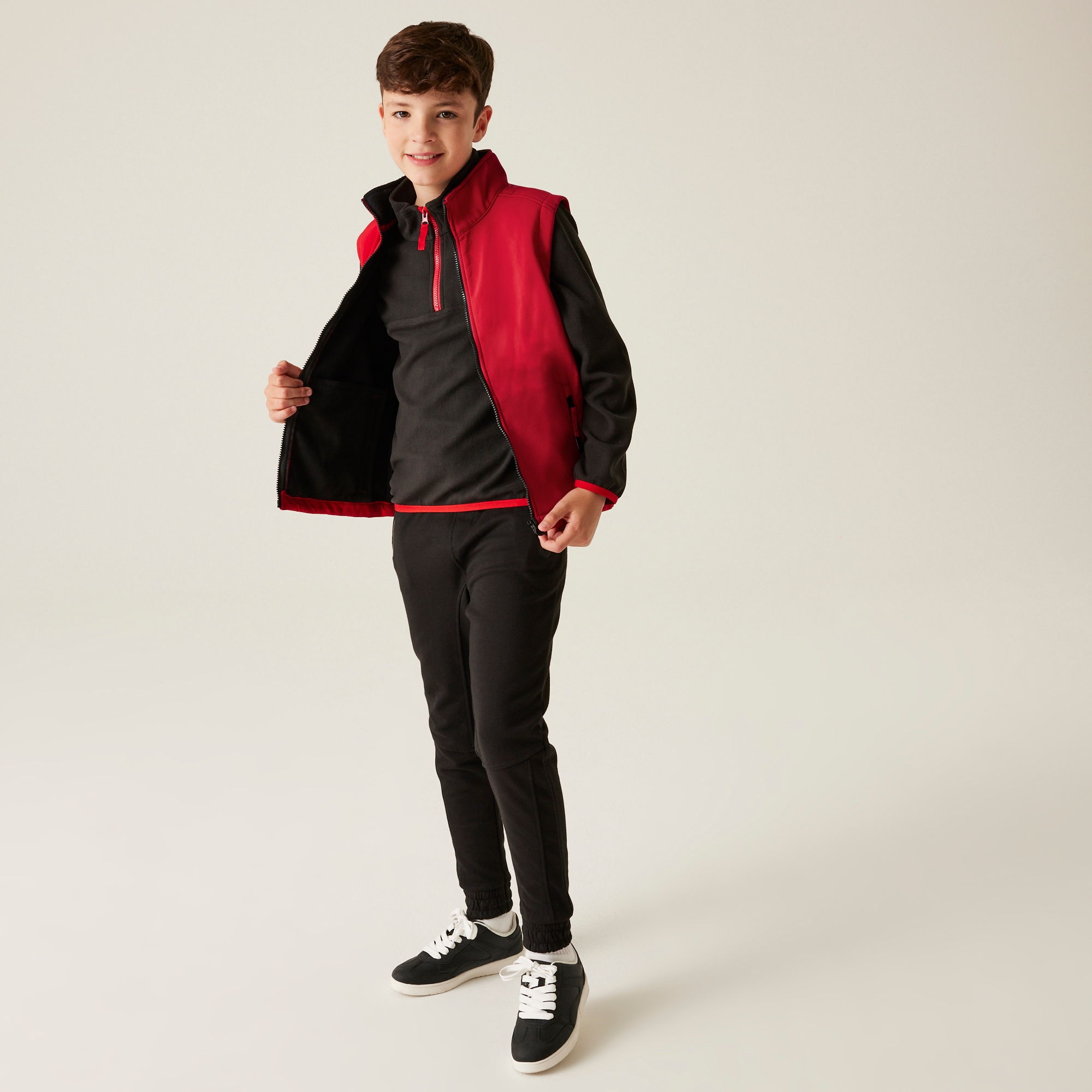 Kids' Ablaze Softshell Bodywarmer | Classic Red/Black