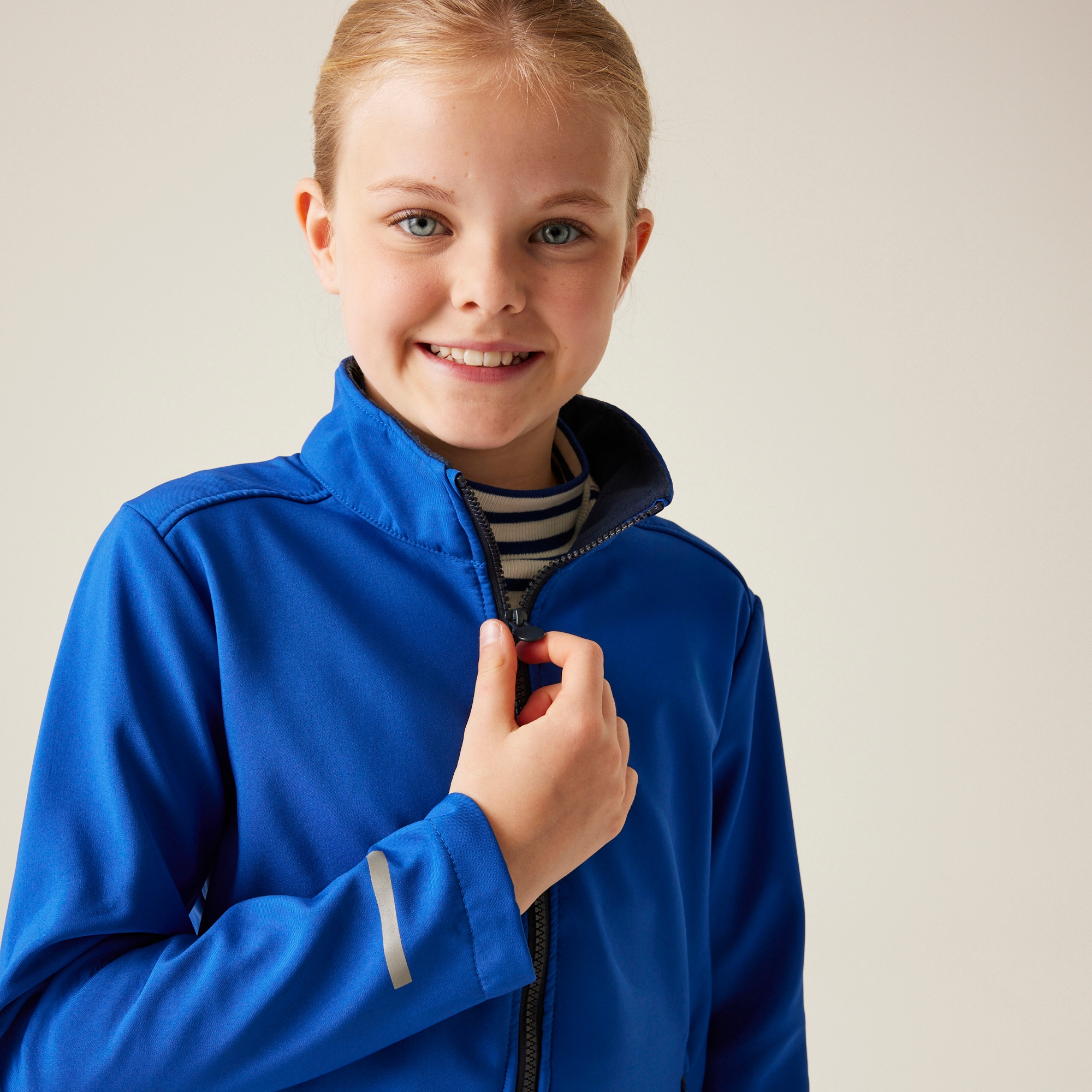 Kids' Ablaze 2-Layer Softshell | New Royal/Navy