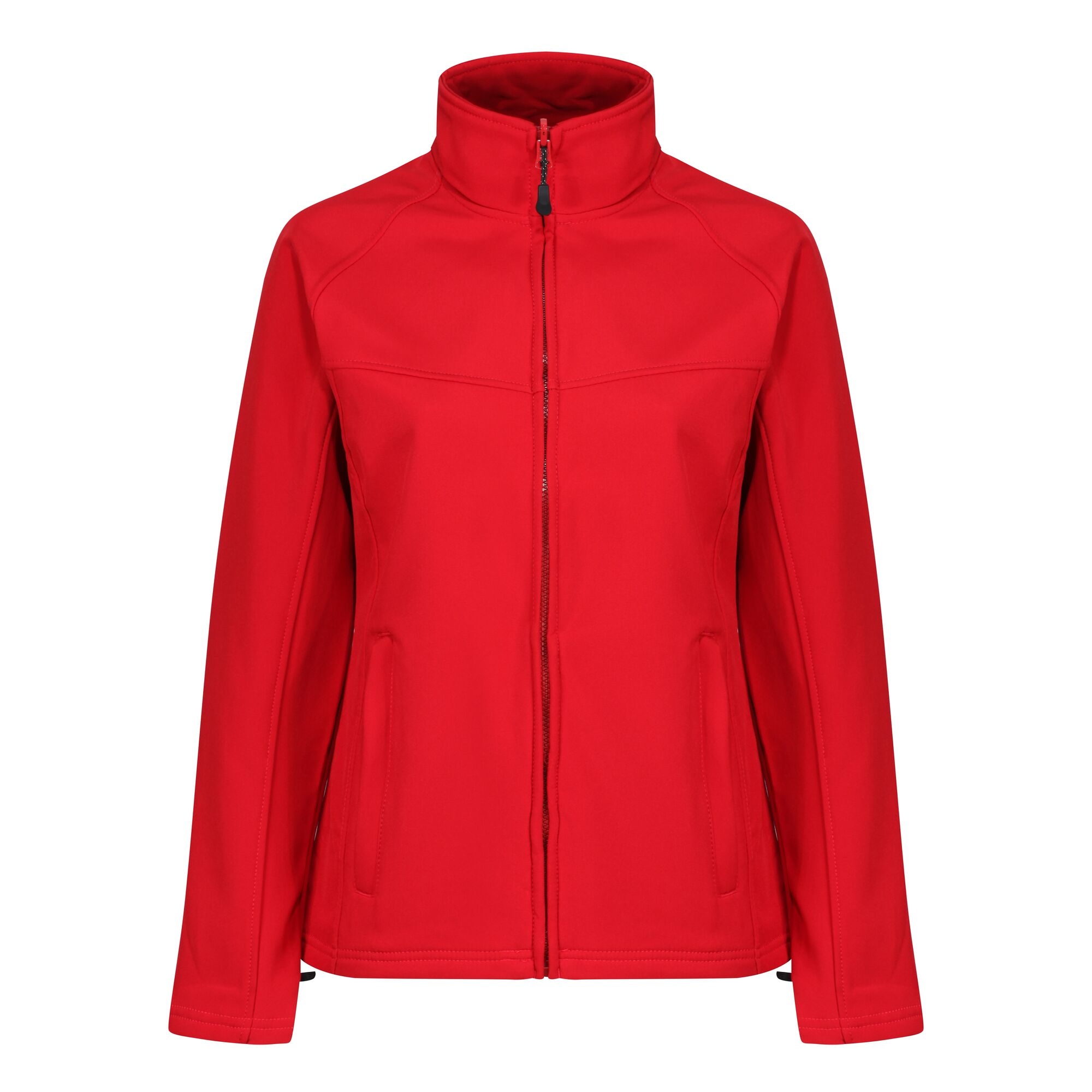 Women's Uproar Interactive Softshell Jacket | Classic Red Seal Grey