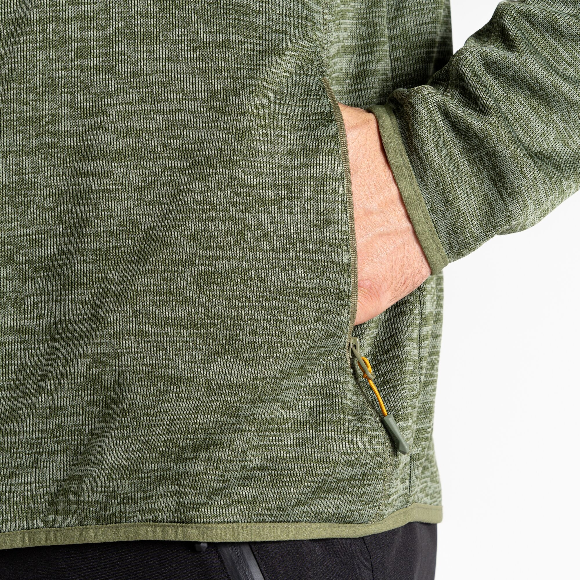 Men's Torrek Mountain Zip Through Fleece | Olivine Green