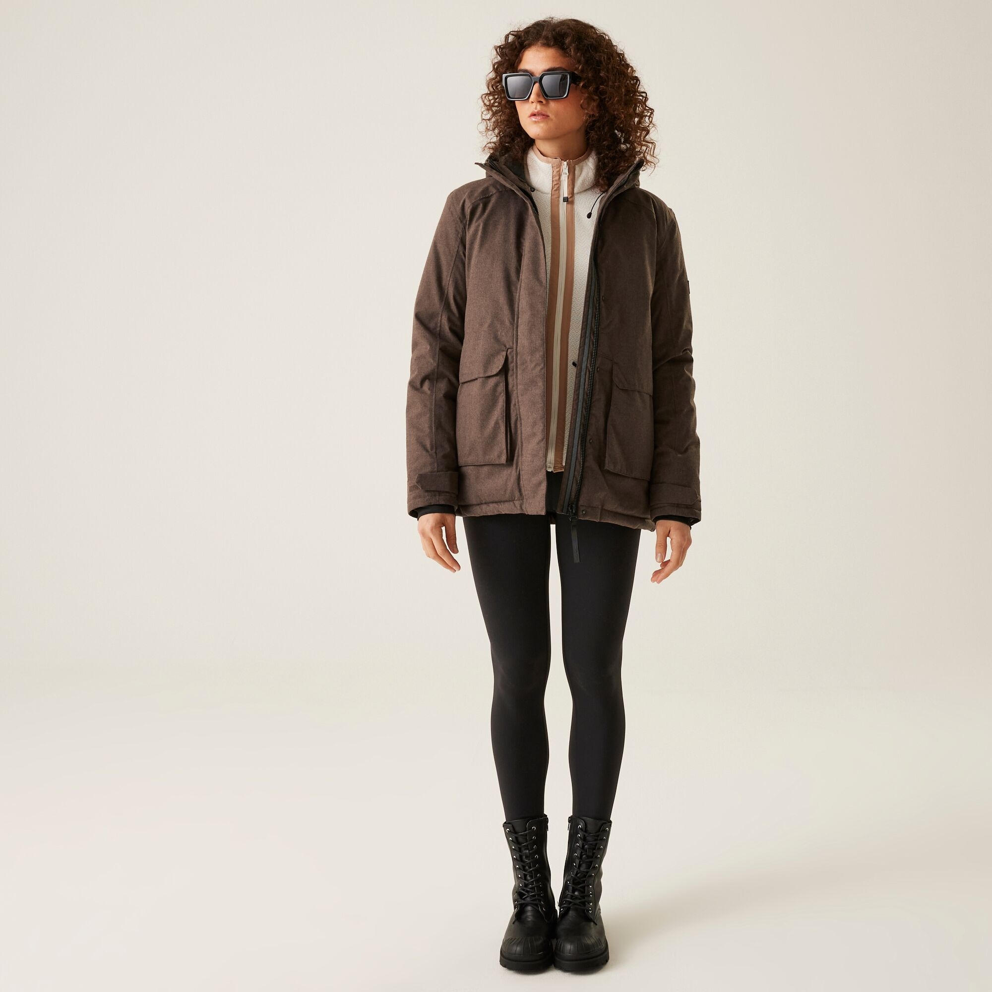 Women's Ezdale Waterproof Insulated Jacket | Bueno Brown Marl