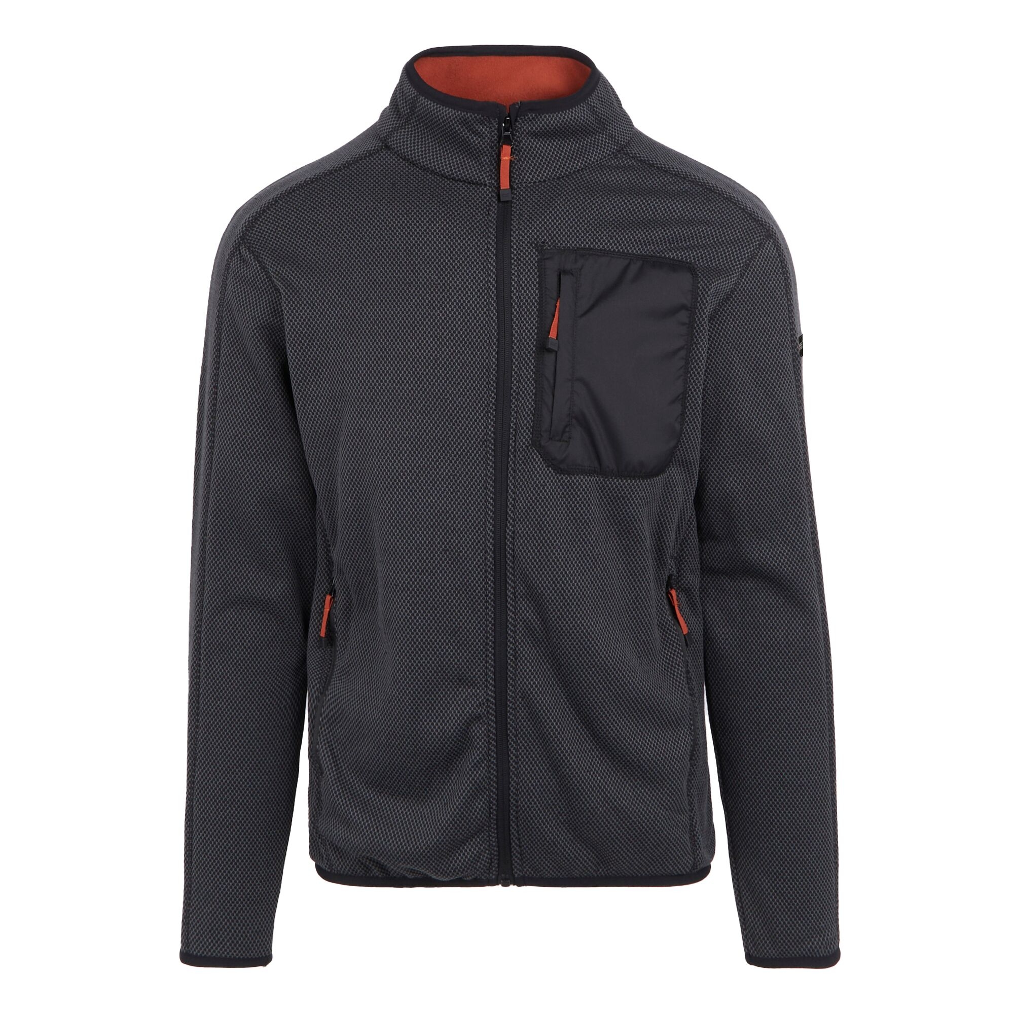 Men's Kitom Full Zip Fleece | Black Marl