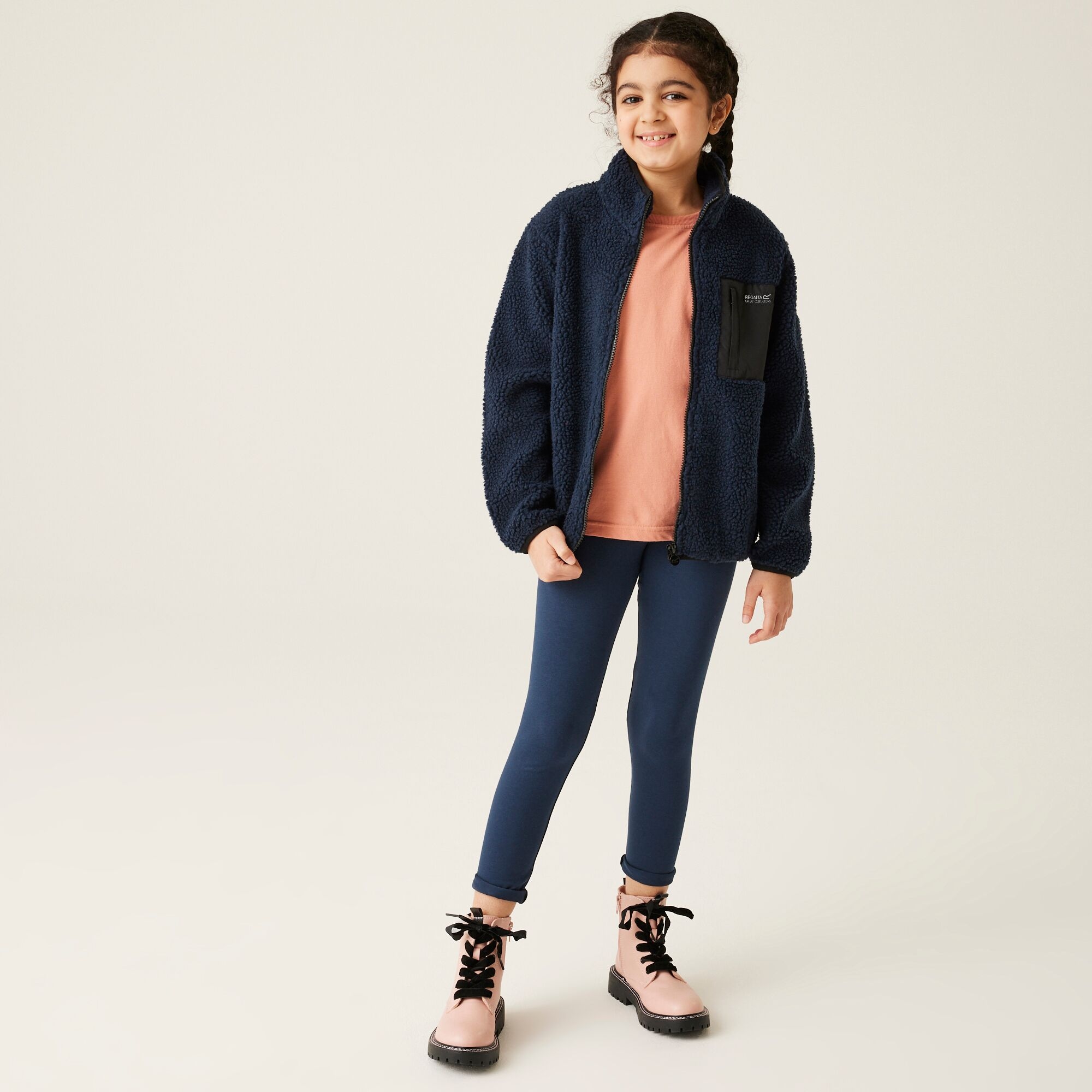 Kids' Frankie Full Zip Fleece | Navy