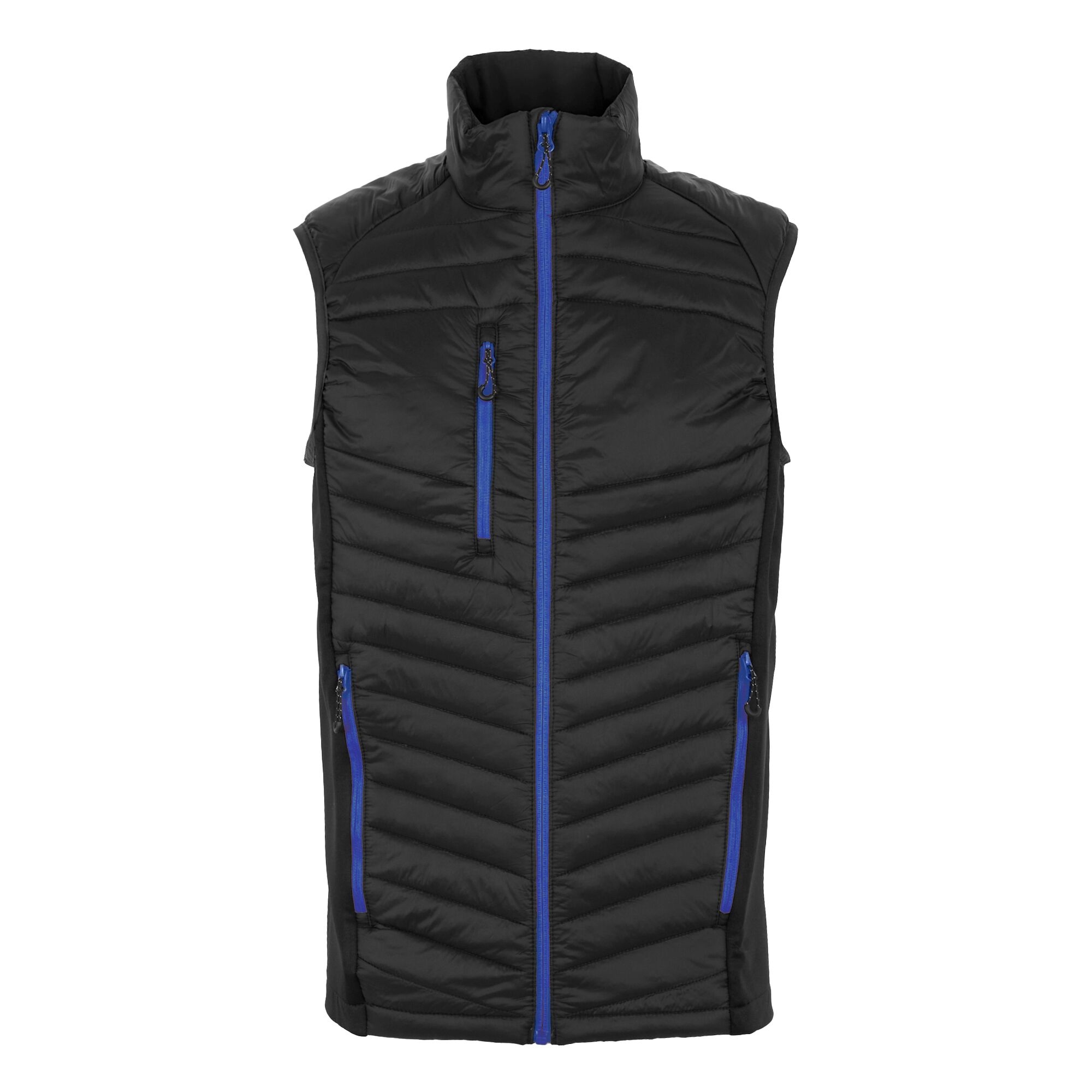 Men's Navigate Hybrid Bodywarmer | Black New Royal