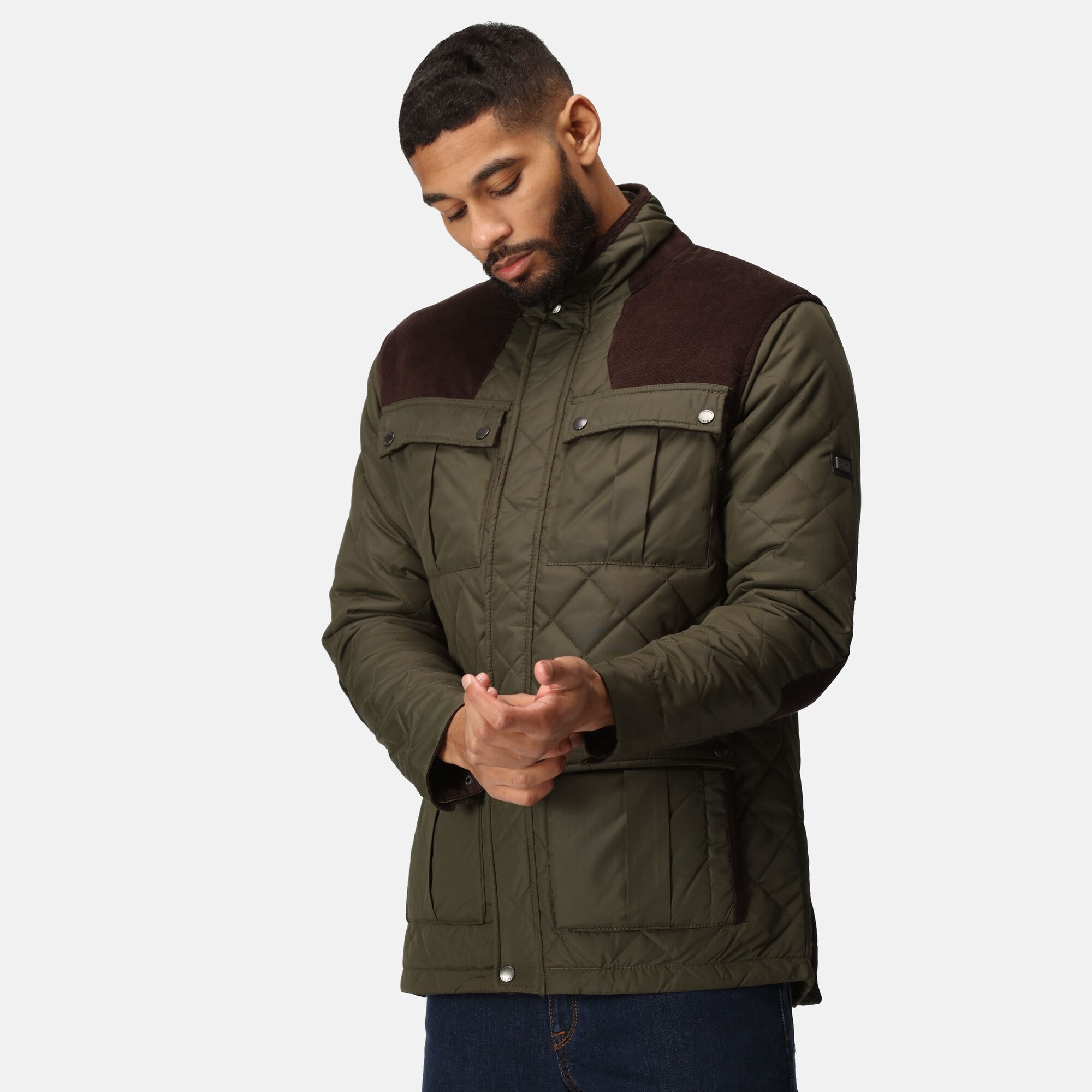 Men's Padbury Quilted Jacket | Dark Khaki
