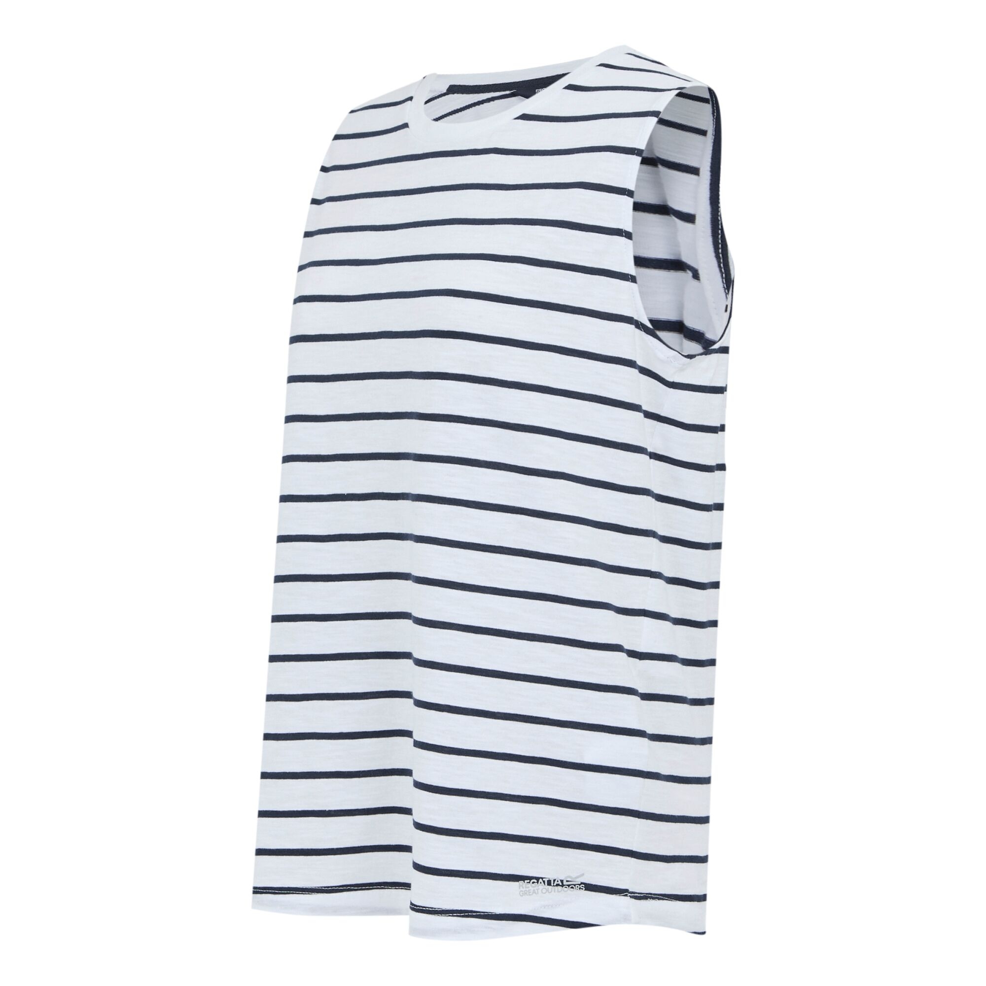 Women's Fariene Sleeveless Top | White Navy Stripe
