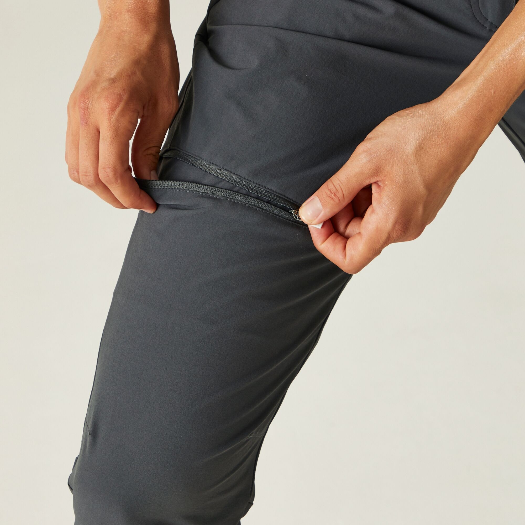Women's Mountain Zip Off Walking Trousers | Seal Grey
