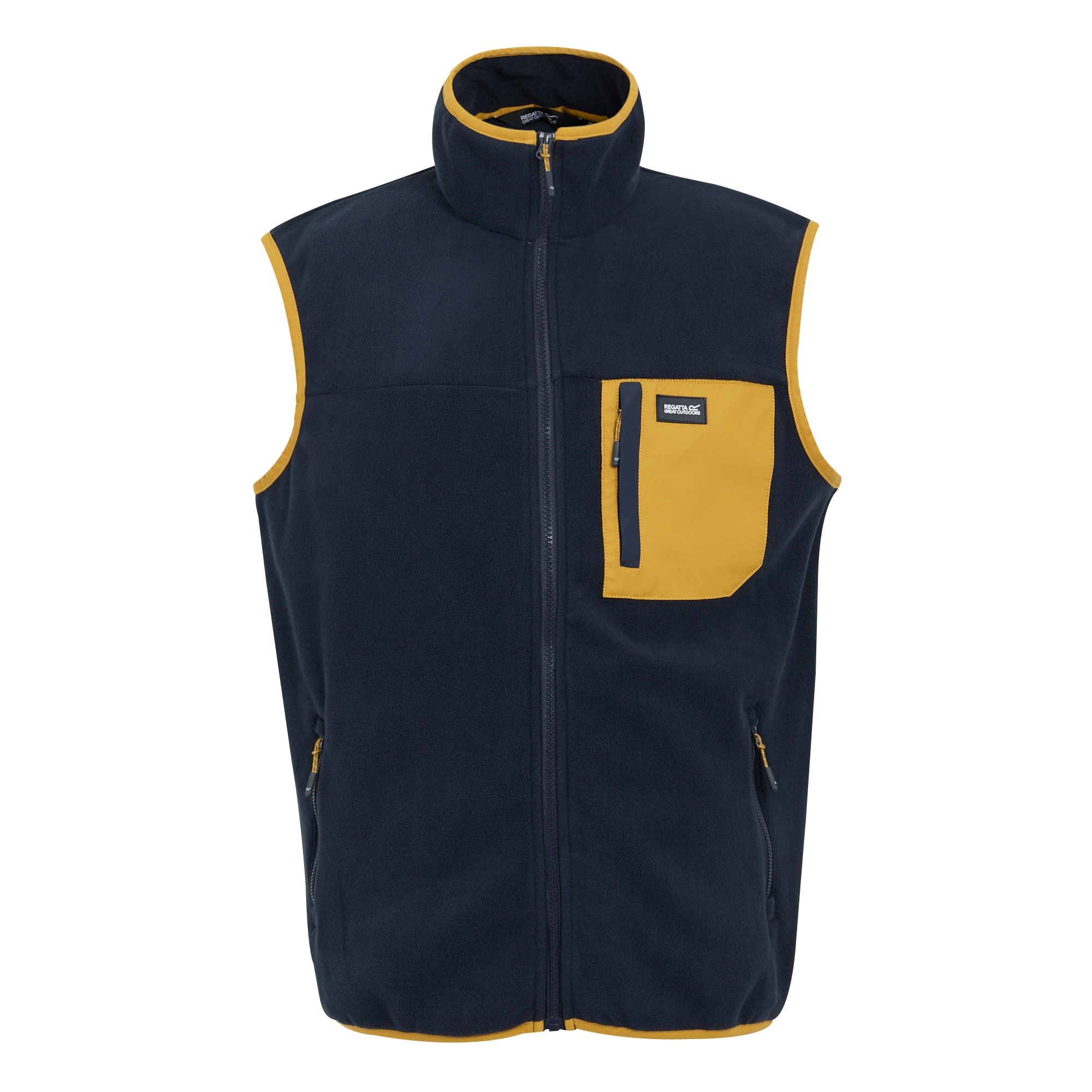 Men's Frankie Fleece Gilet | Navy Mustard