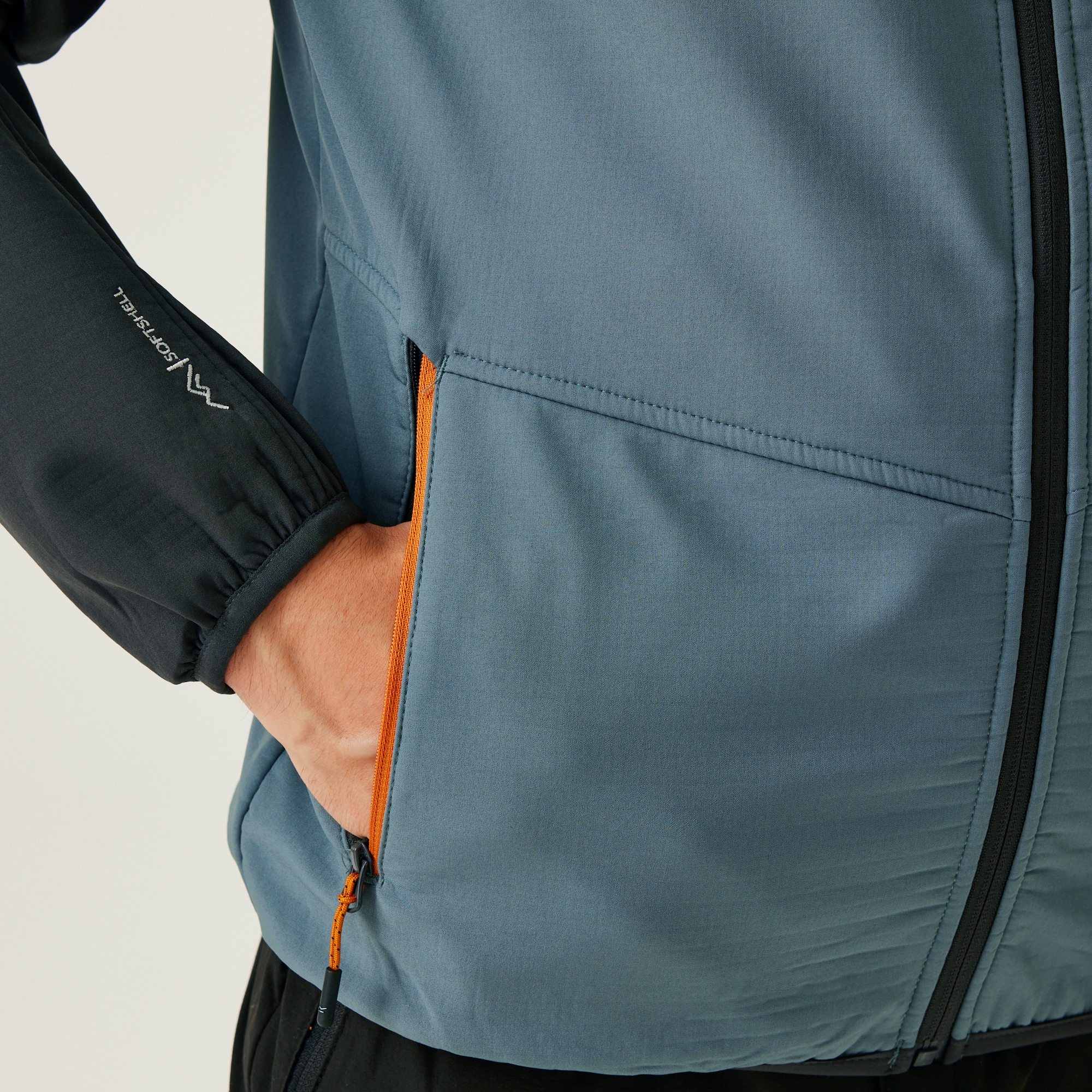 Men's Arec III Softshell Jacket | Stormy Weather Ash