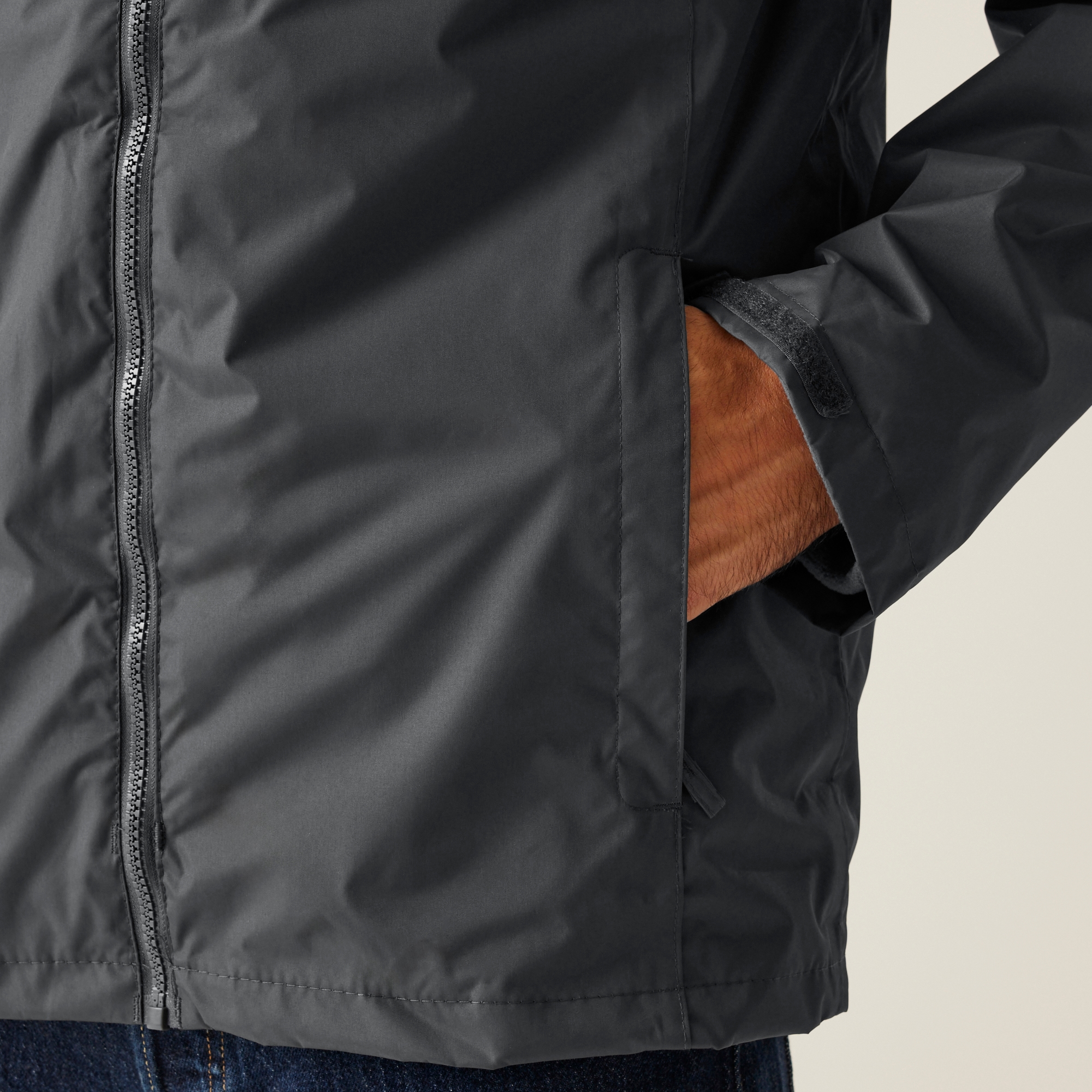 Men's Classic Waterproof 3 in 1 Jacket | Seal Grey