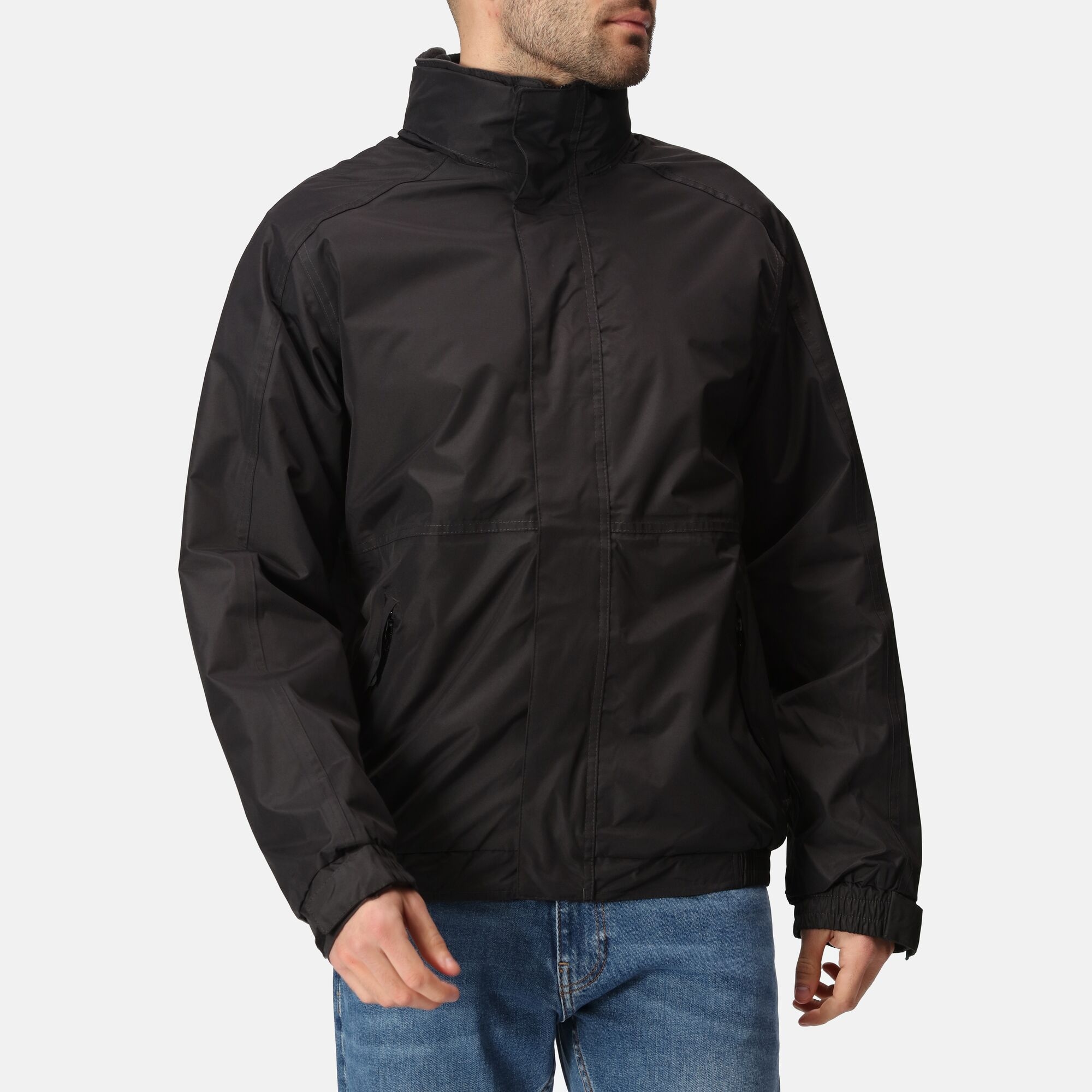 Men's Dover Fleece Lined Waterproof Insulated Bomber Jacket | Black