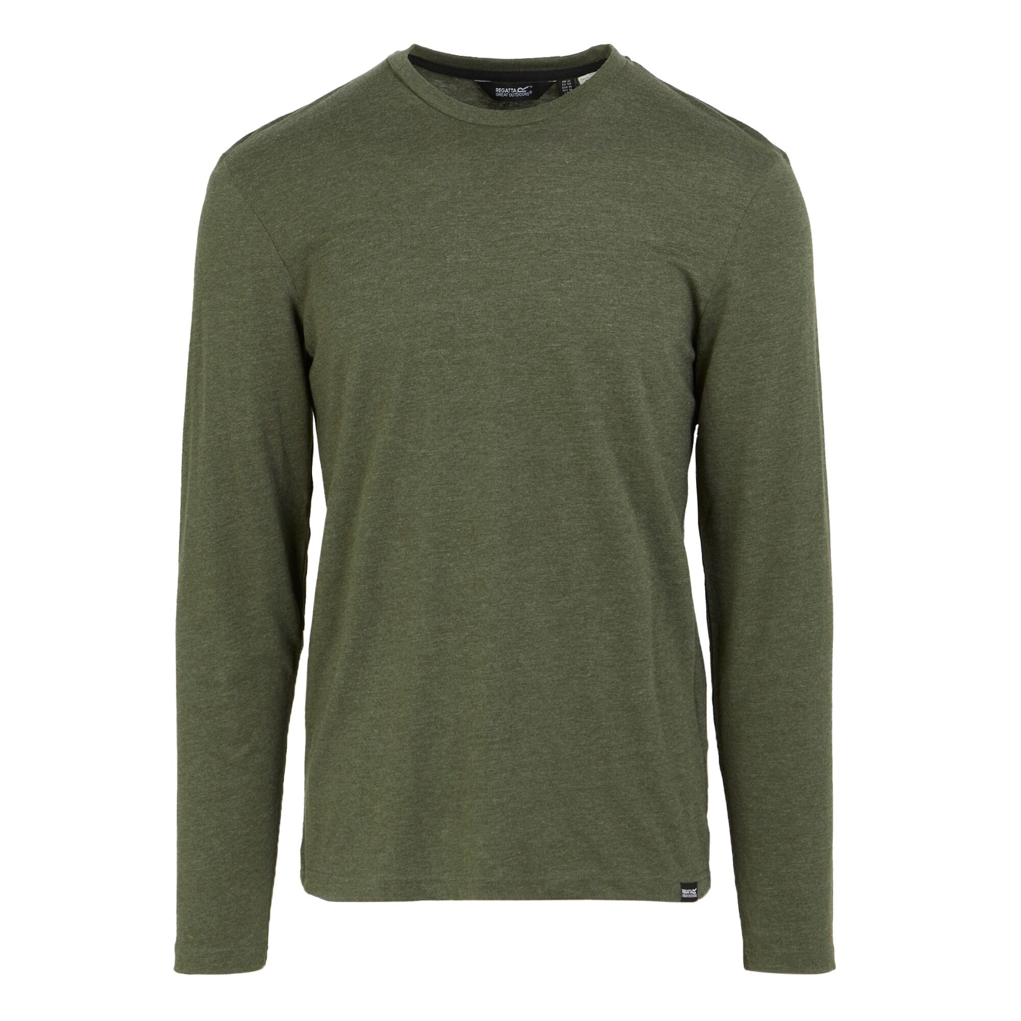 Men's Maylow Long Sleeved T-Shirt | Dark Khaki Marl