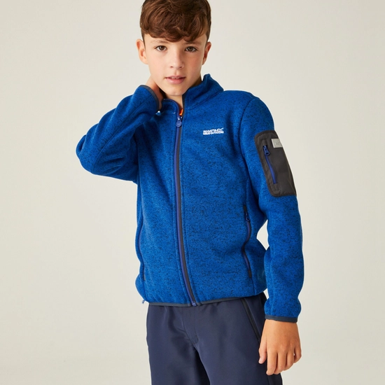 Kids' Newhill Full Zip Fleece | Icy Morn Turquoise