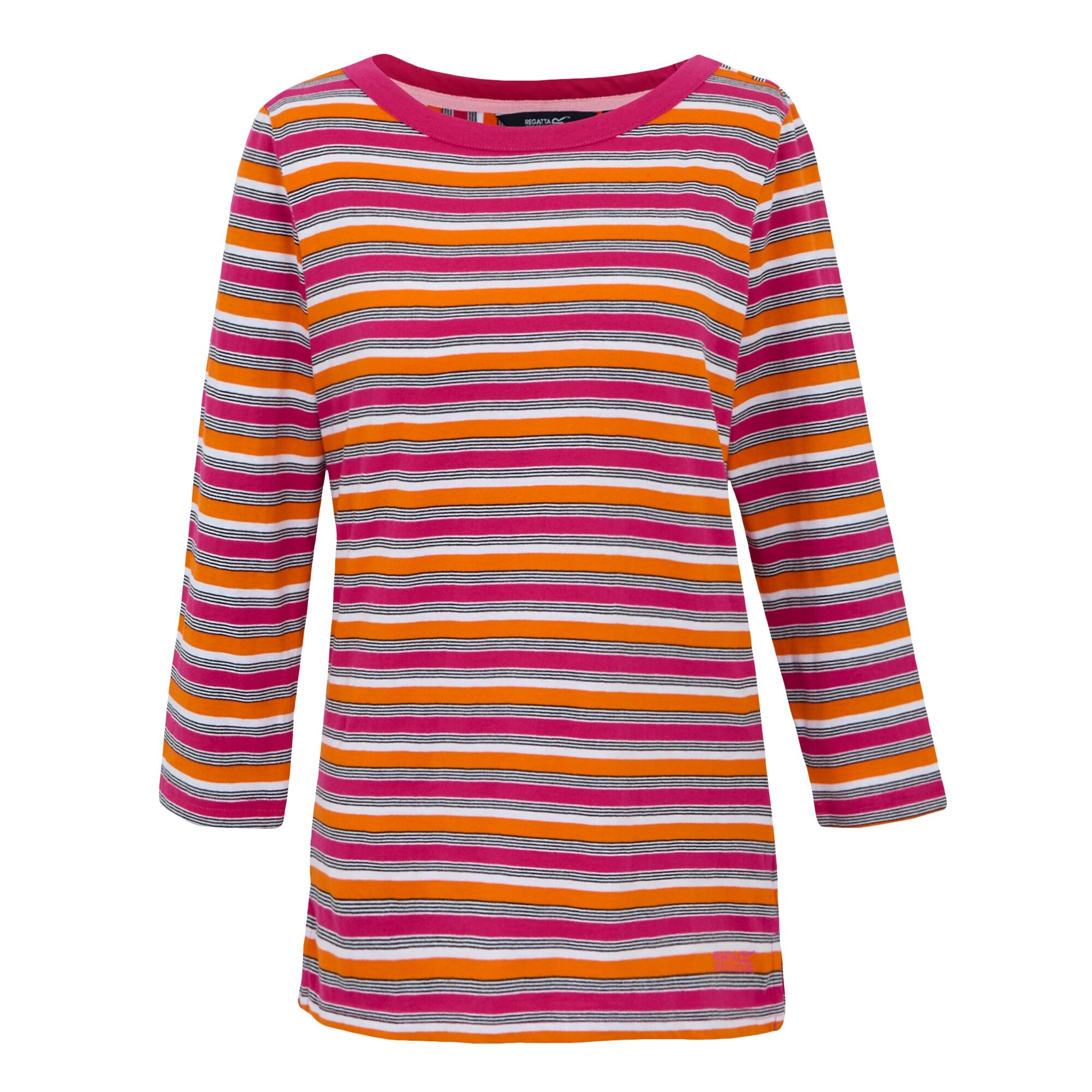 Women's Bayletta II 3/4 Sleeve Top  | Pink Fusion Multi Stripe