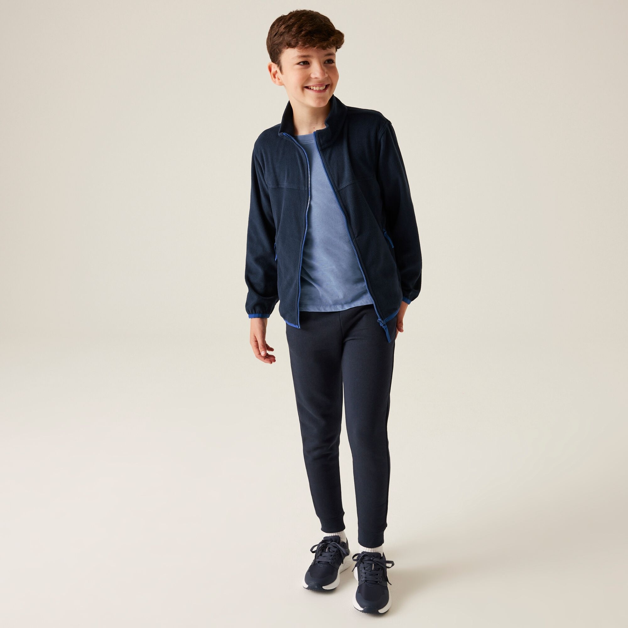 Kids' Full Zip Micro Fleece | Navy