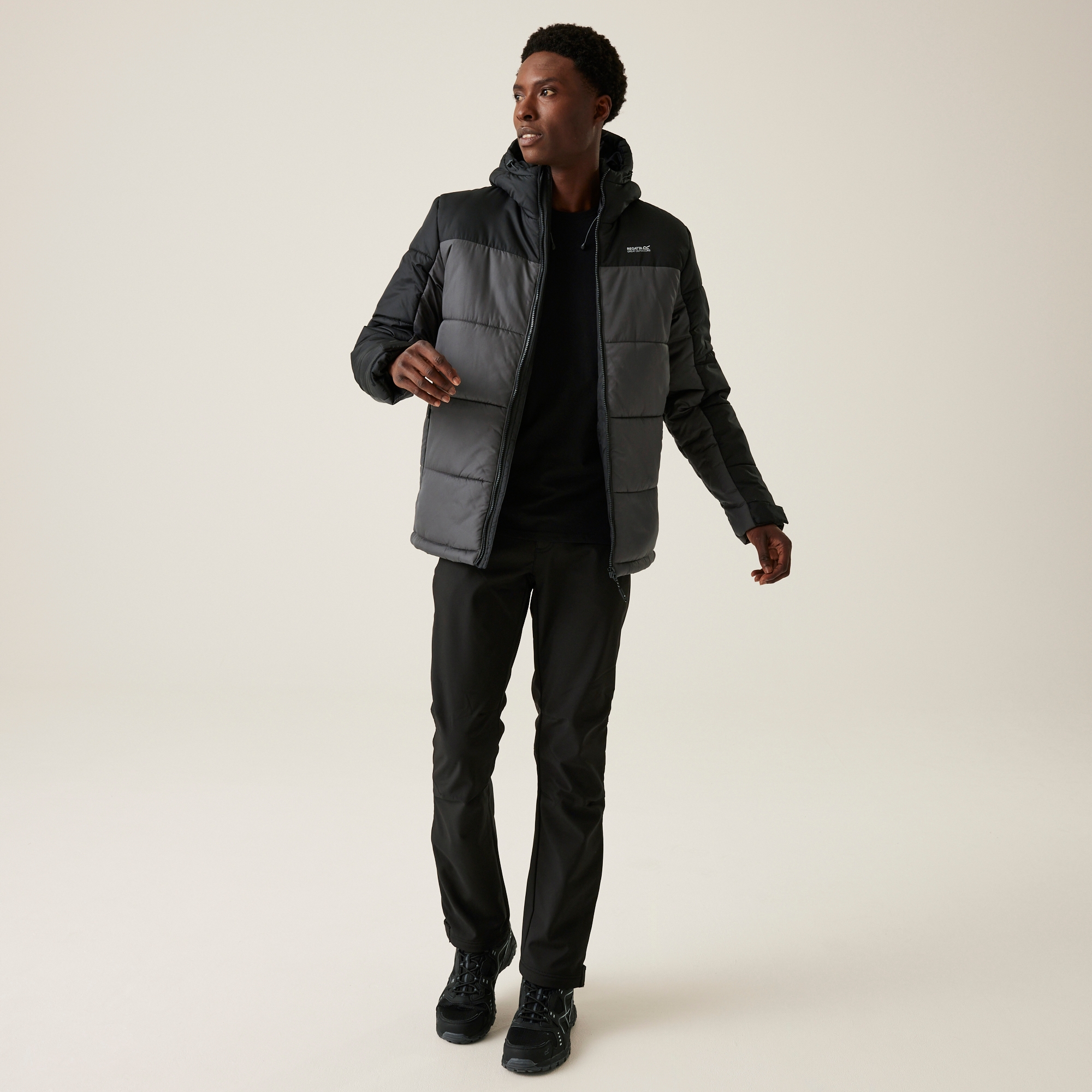 Men's Nevado VII Insulated Padded Jacket | Black Dark Grey