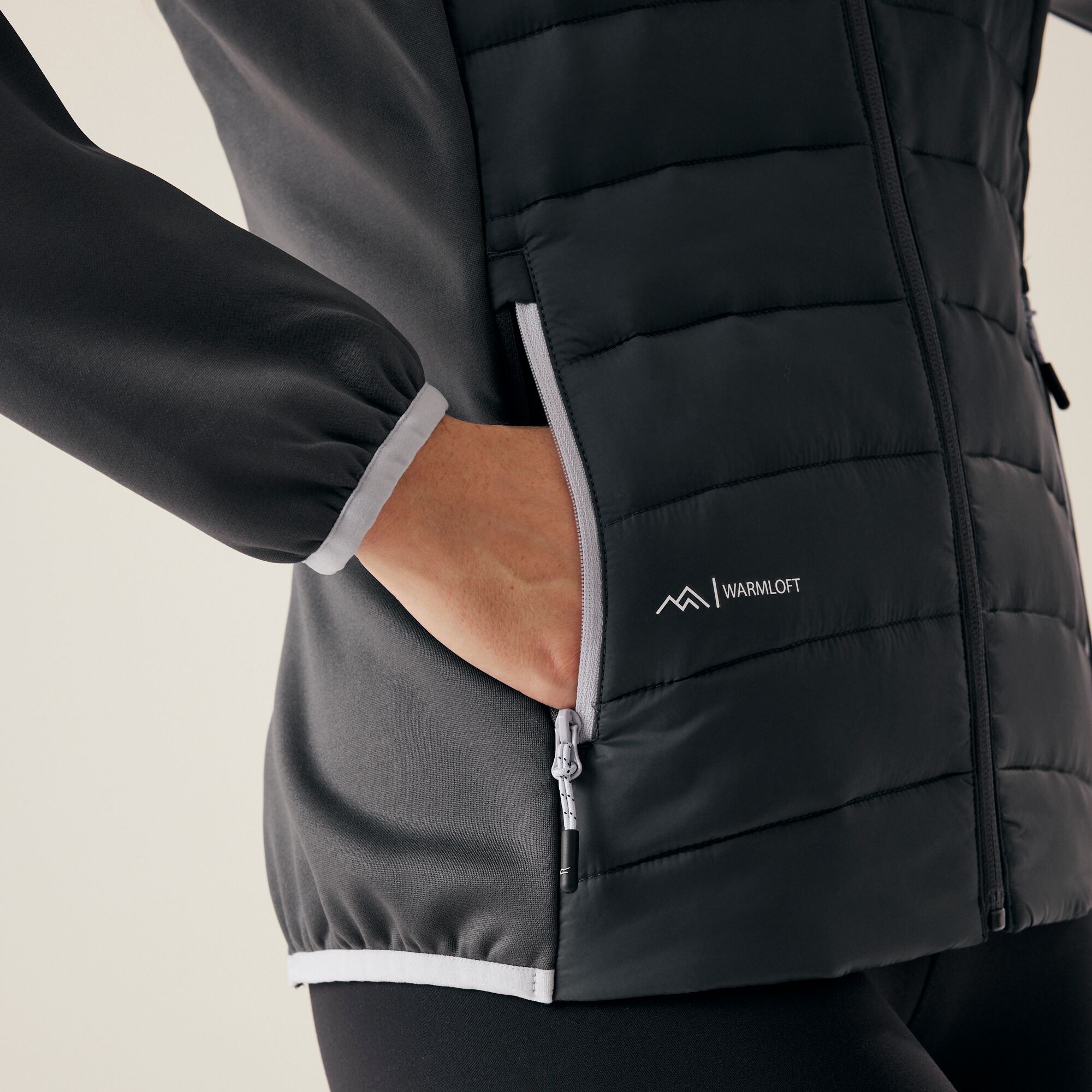 Women's Clumber V Hybrid Jacket | Seal Grey Lilac Frost