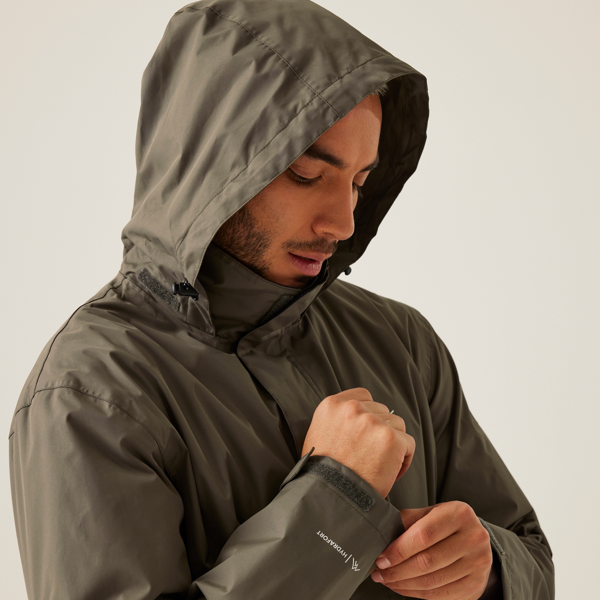 Men's Matt Waterproof Jacket | Crocodile Black
