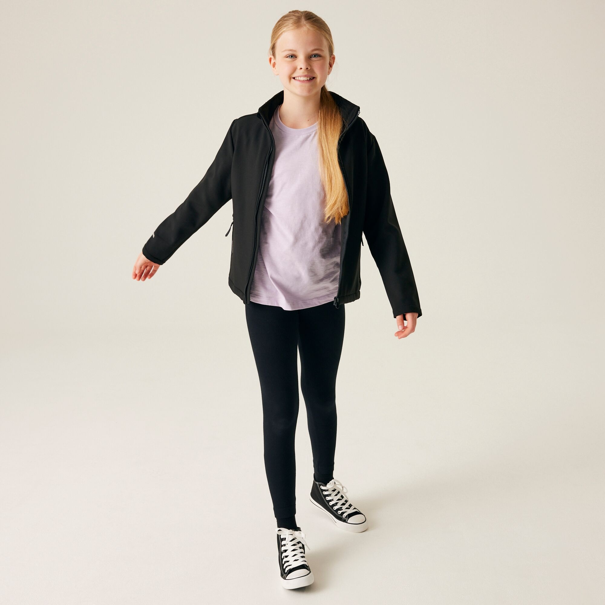 Kids' Ablaze 2-Layer Softshell | Black