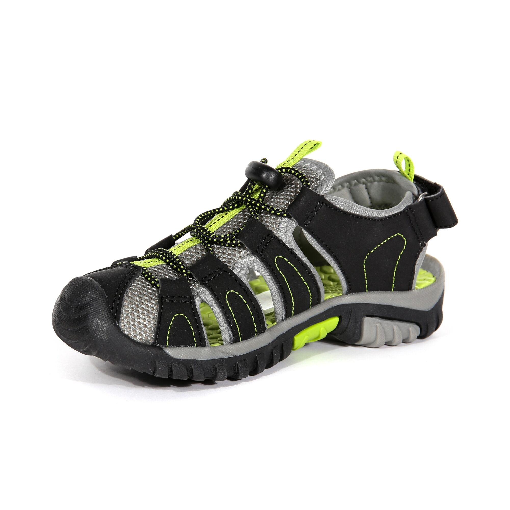 Kids' Westshore Lightweight Walking Sandals | Black Lime Green