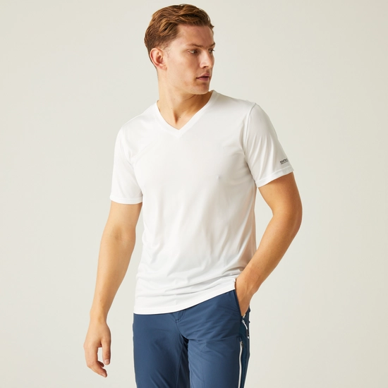 Men's Fingal V-Neck T-Shirt | Glacier
