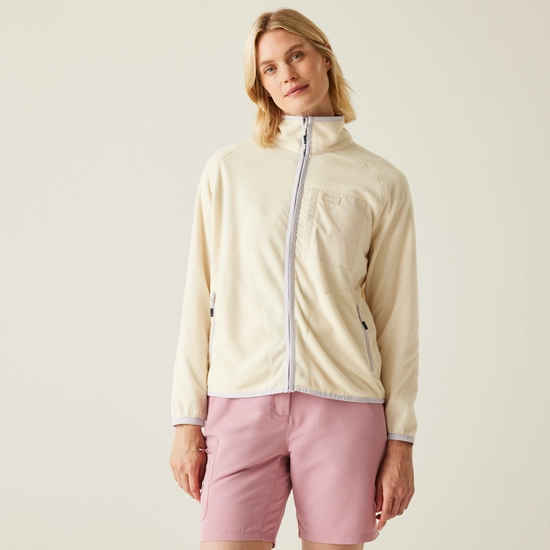 Women's Lilana Full Zip Fleece | Light Vanilla Lilac Thistle