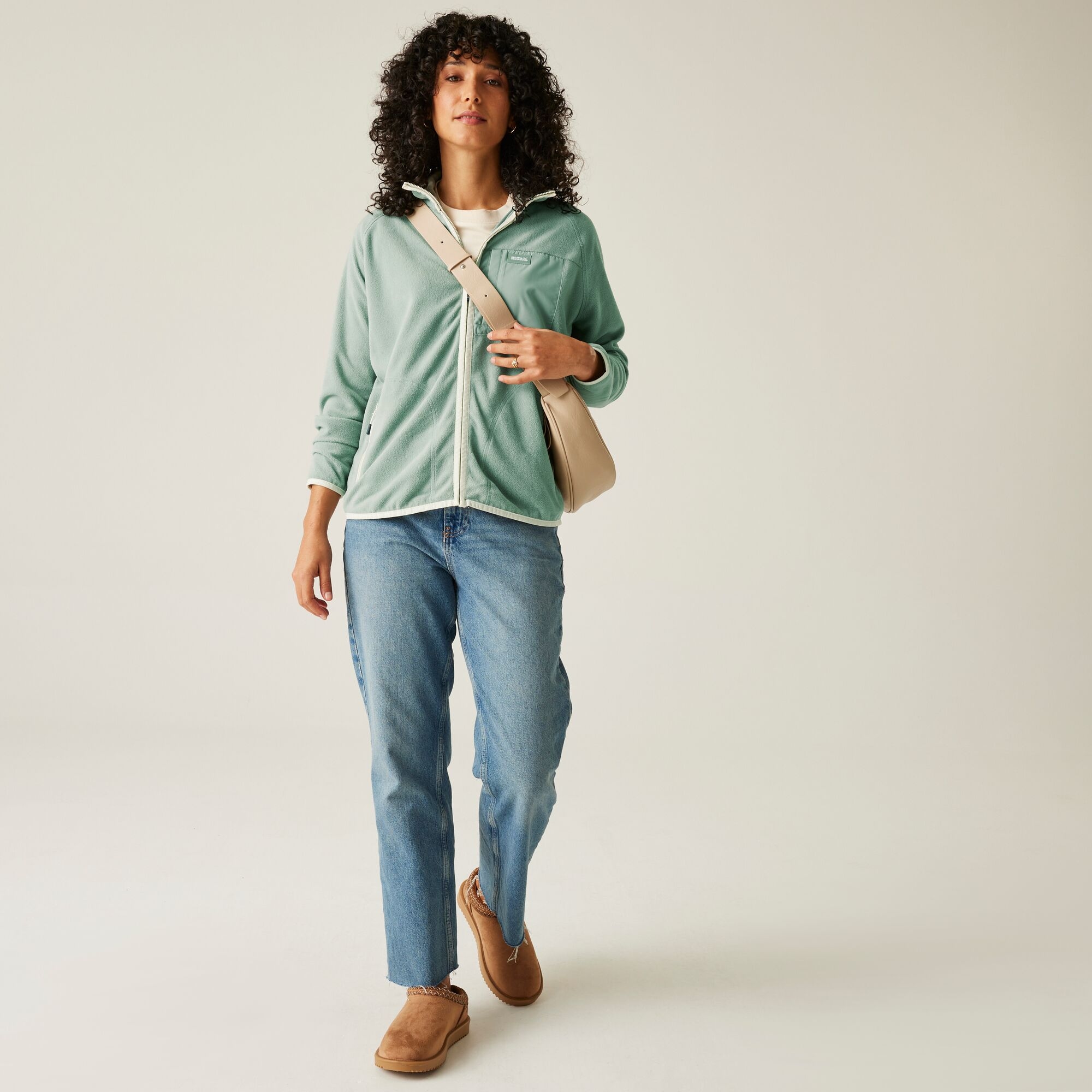 Women's Lilana Full Zip Fleece | Glacier Light Vanilla