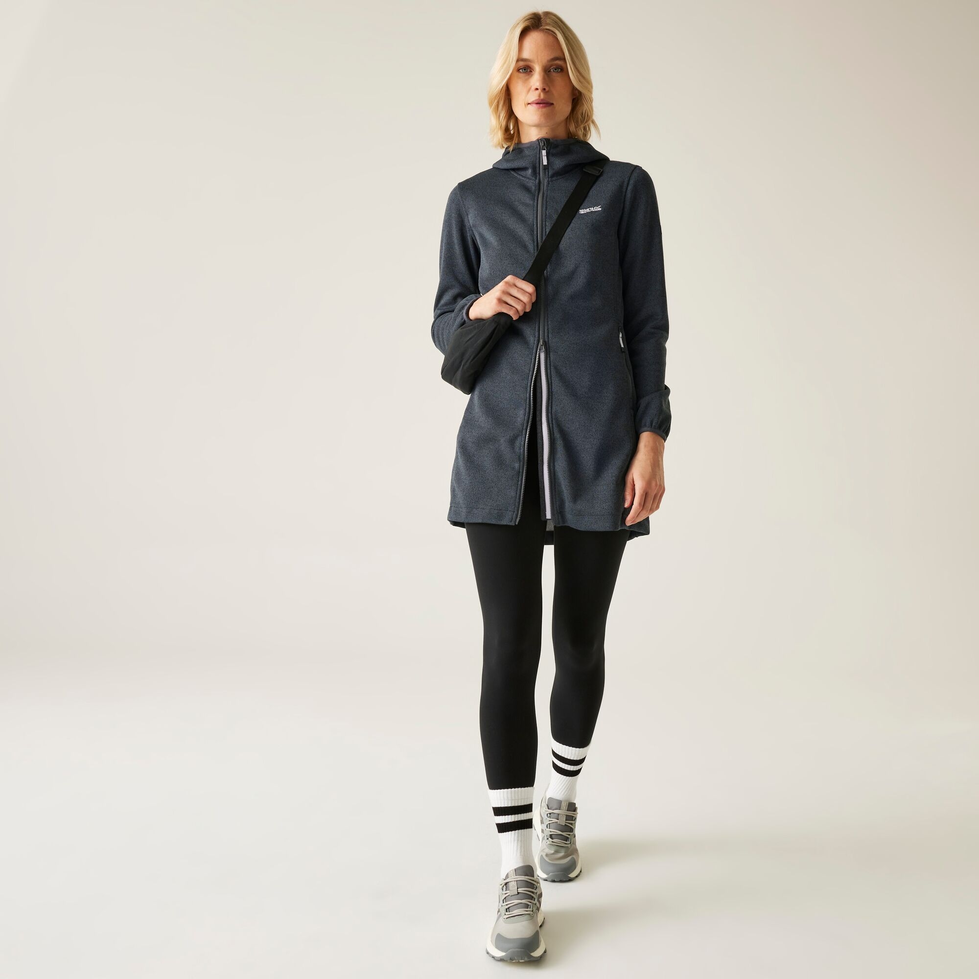 Women's Bloomfield Longline Fleece | Seal Grey Lilac Hint
