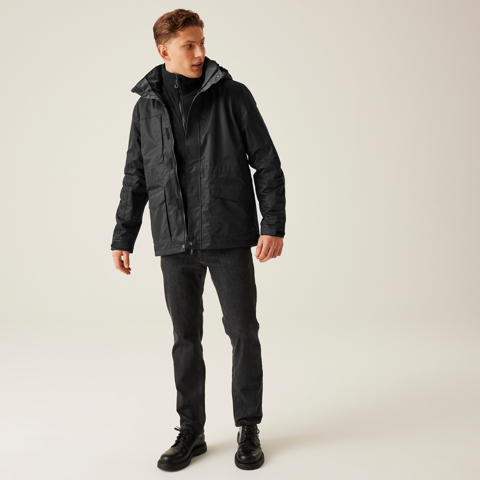Men's Benson III Breathable Waterproof 3 in 1 Jacket | Black
