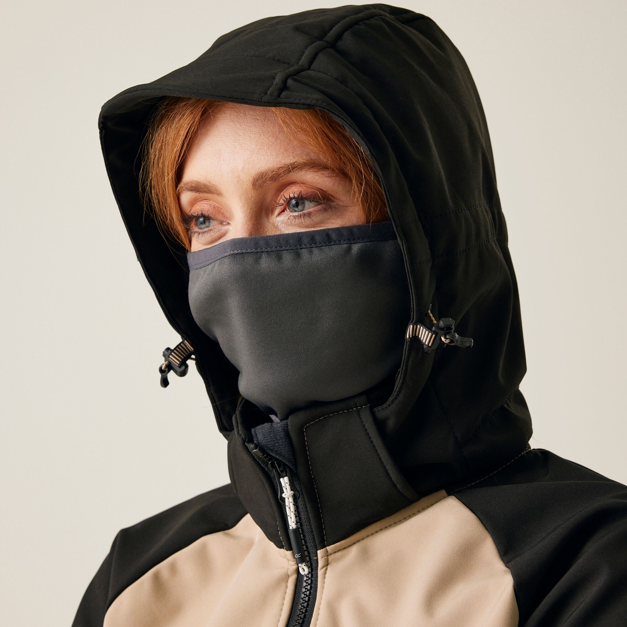 Women's Desoto X Softshell Jacket | Black Warm Taupe