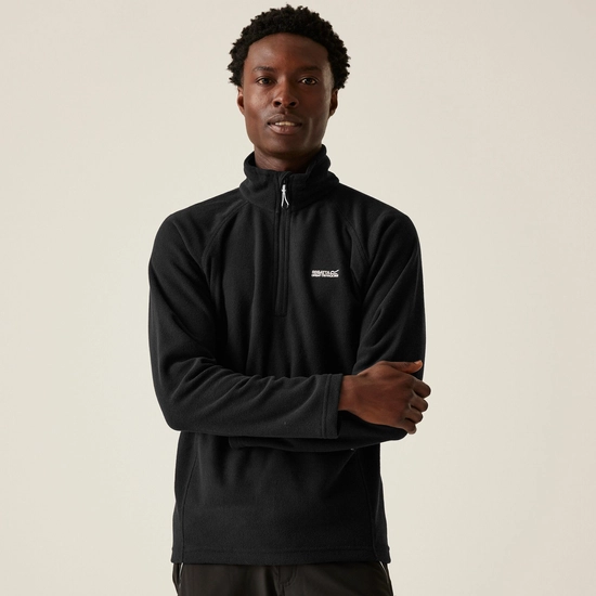 Men's Kenger Half Zip Midweight Fleece | Black